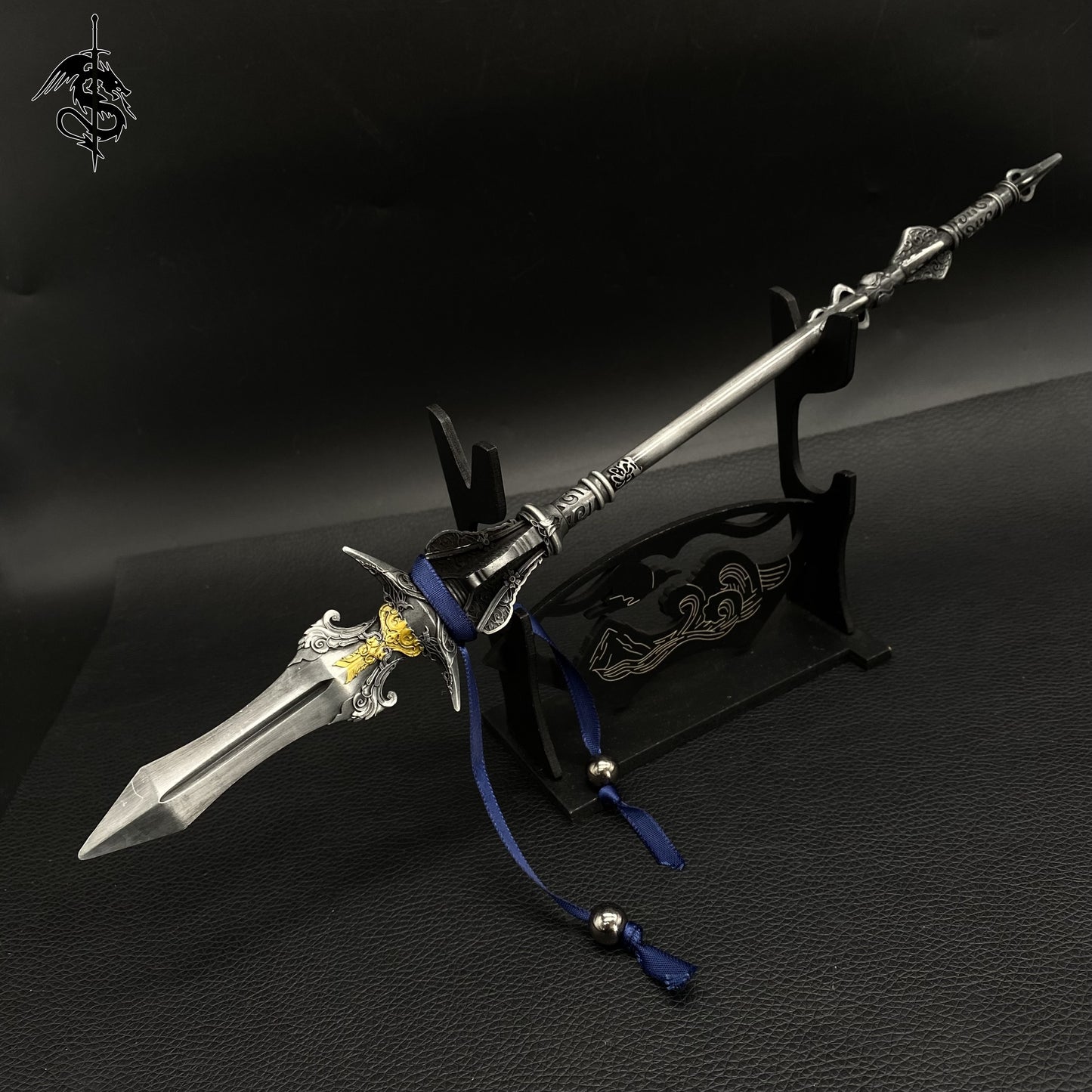 Black Myth:wukong Metal Stronger Tri-Point Double-Edged Spear 35CM/13.8" Replica