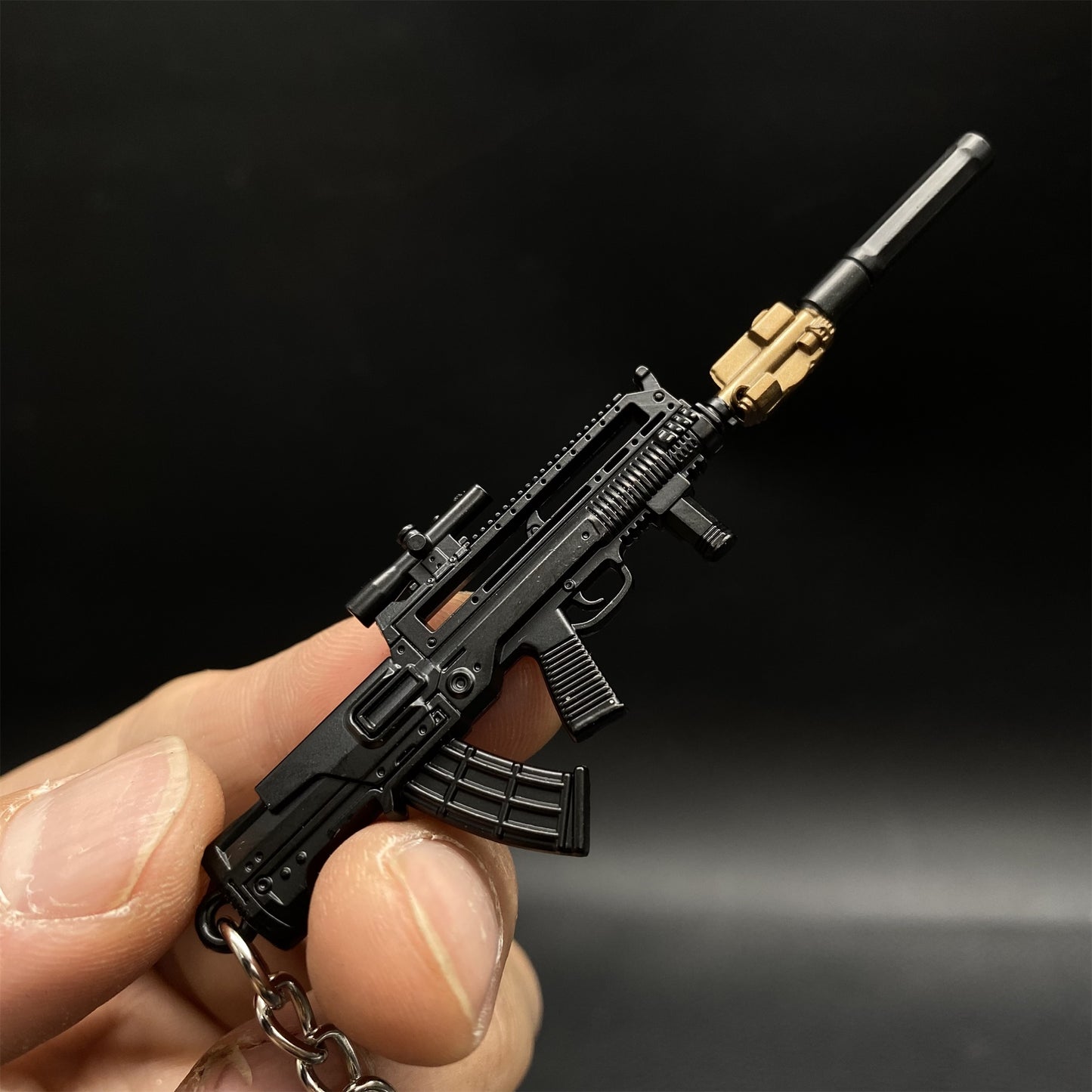 Tiny T95-1 Metal Gun Keychain