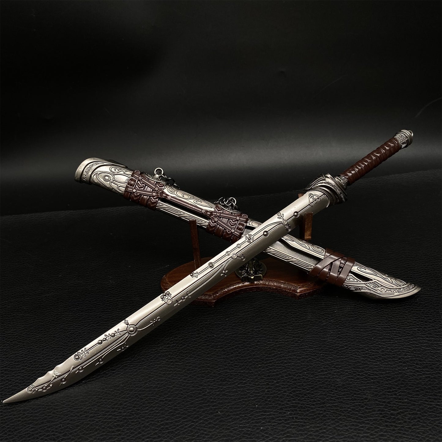 Anime peripheral metal Taiping blades Mini Replica Display Collection