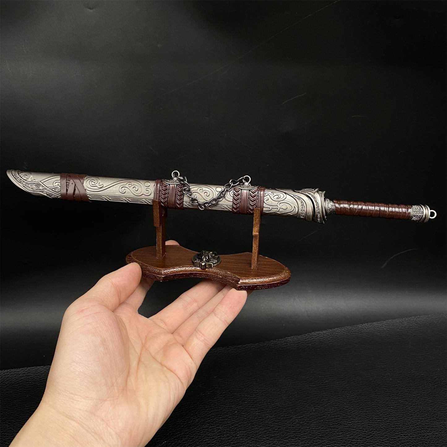 Anime peripheral metal Taiping blades Mini Replica Display Collection