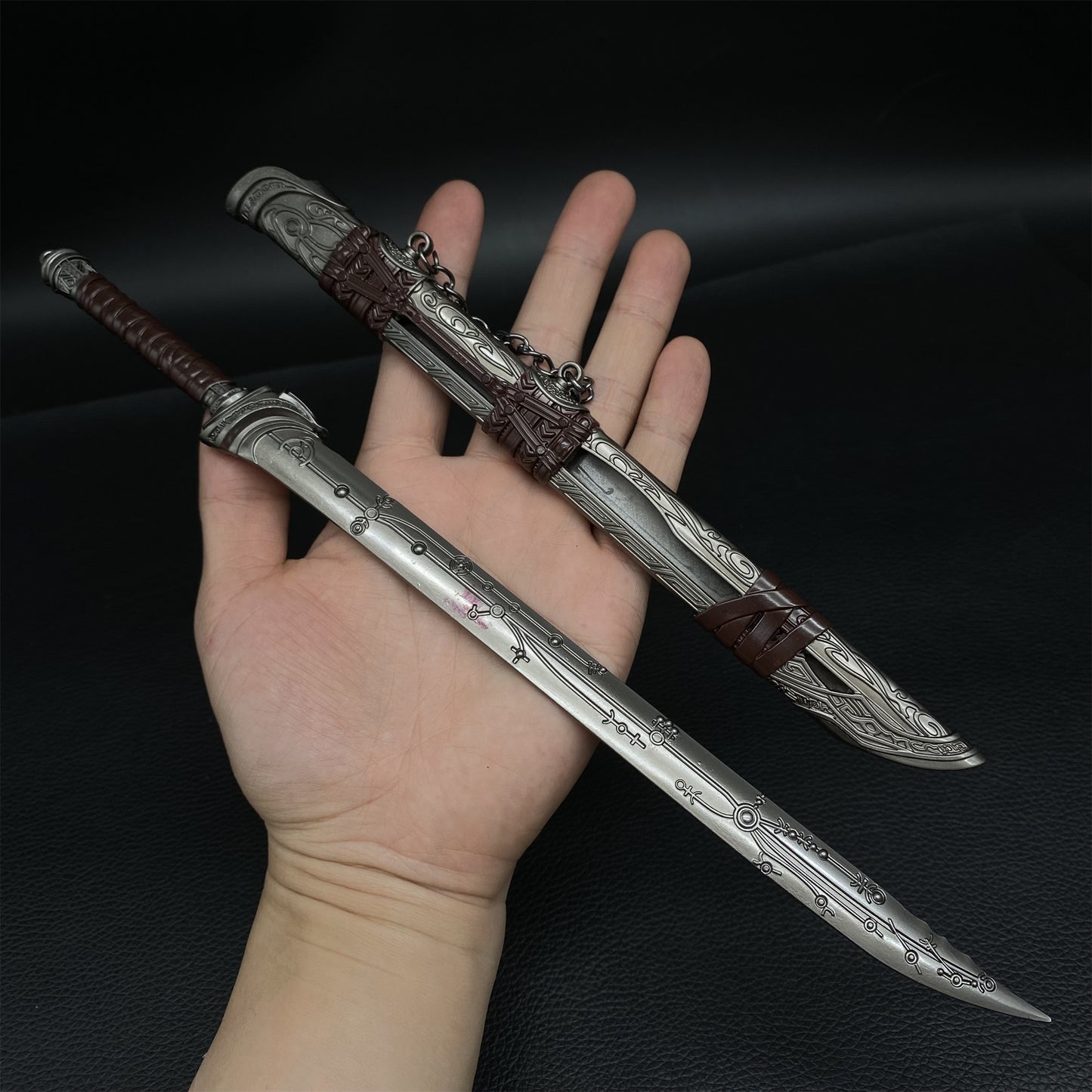 Anime peripheral metal Taiping blades Mini Replica Display Collection