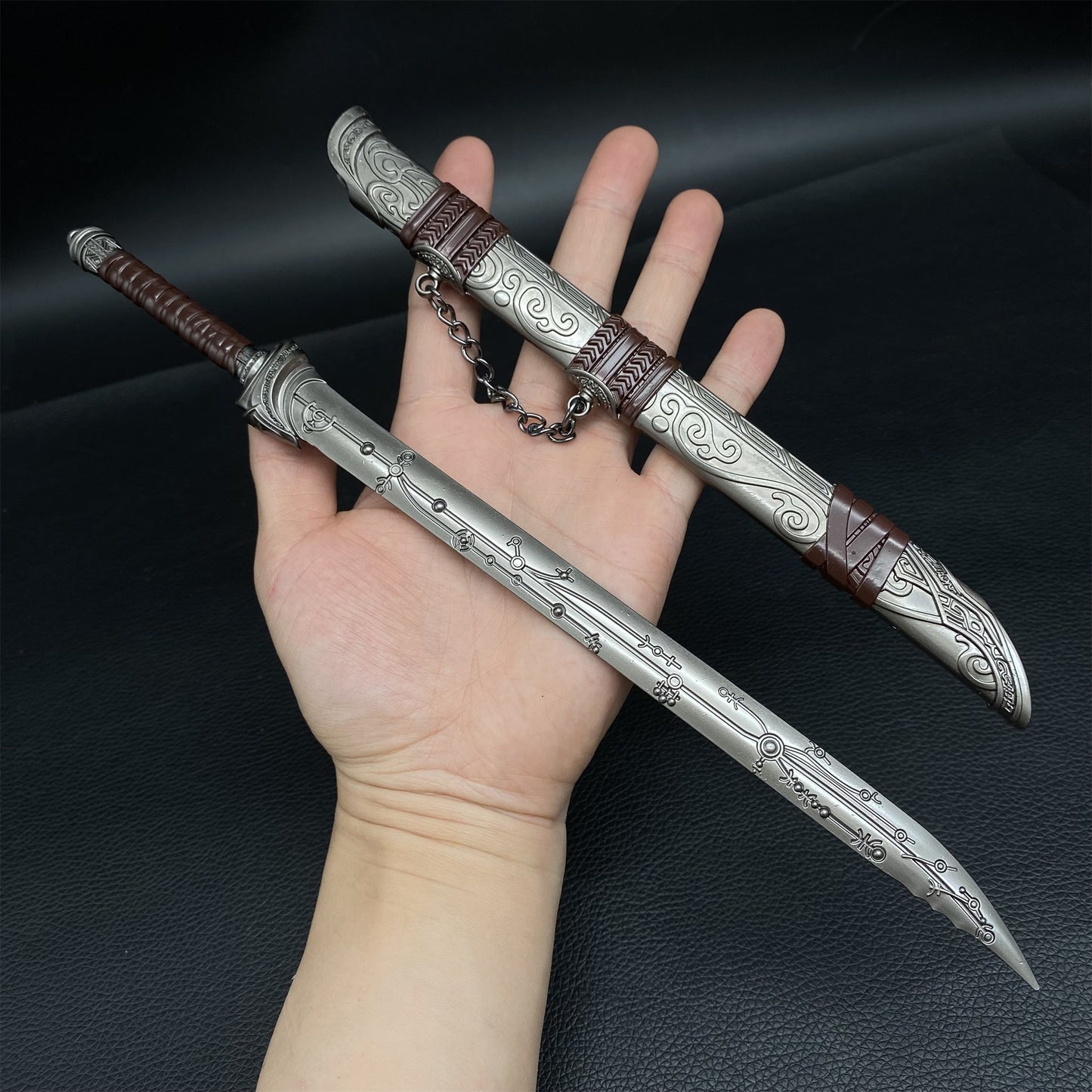 Anime peripheral metal Taiping blades Mini Replica Display Collection