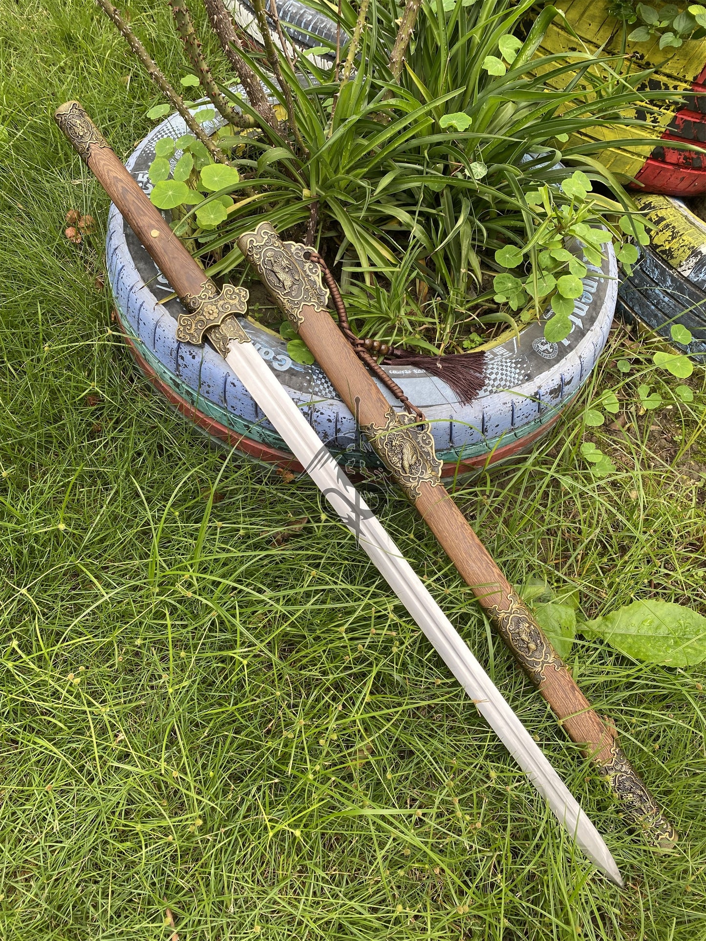 Chinese Ancient Tang Sword Metal Life-size Replica