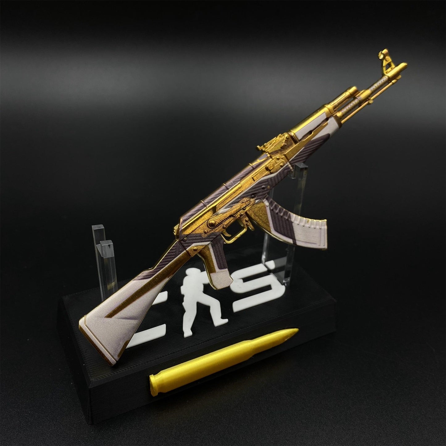 Hot Game CS2 AK47 The Oligarch Skin Mini Metal Replica Game Prop Collectible