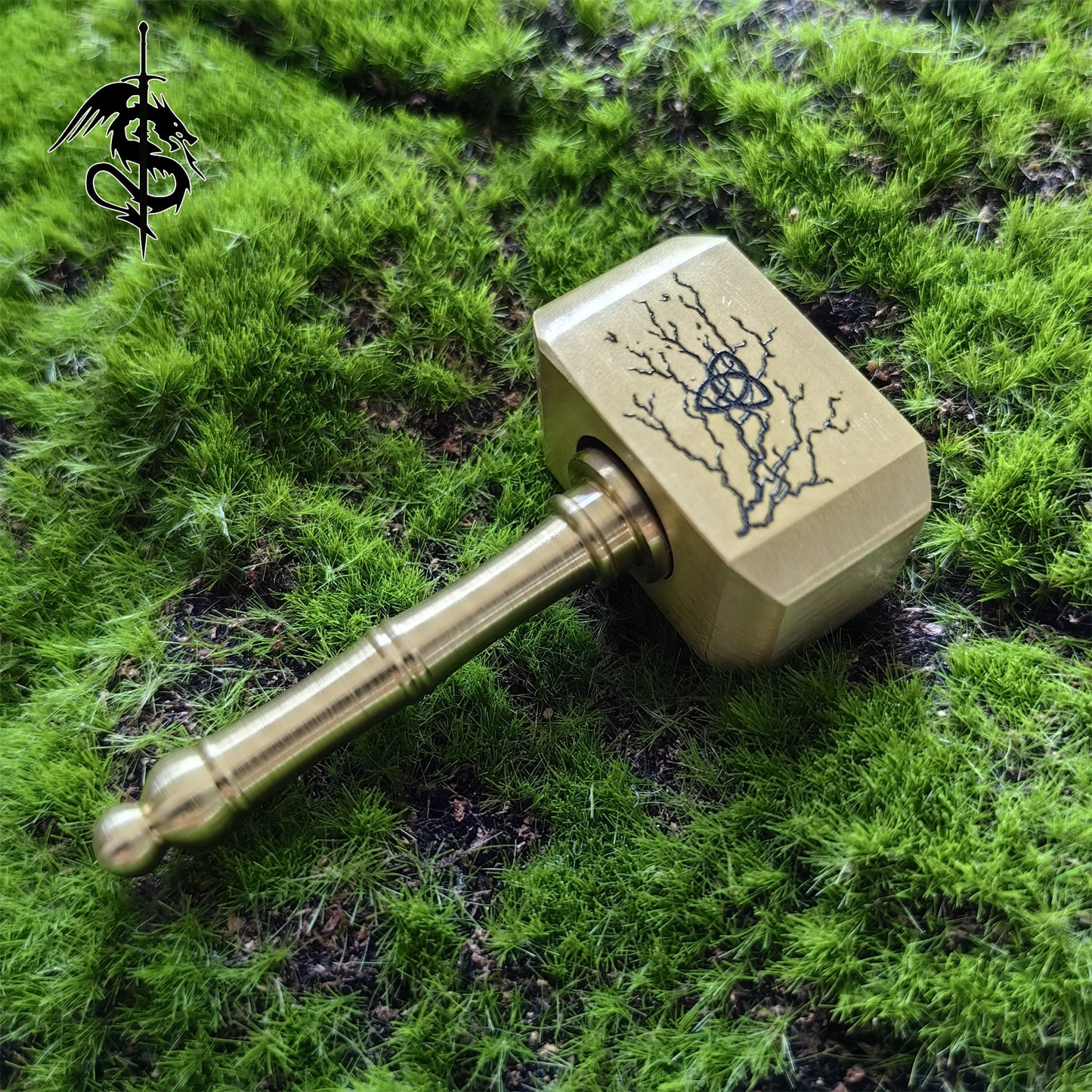 Thor Hammer Mjolnir Brass Replica Fidget Spinner
