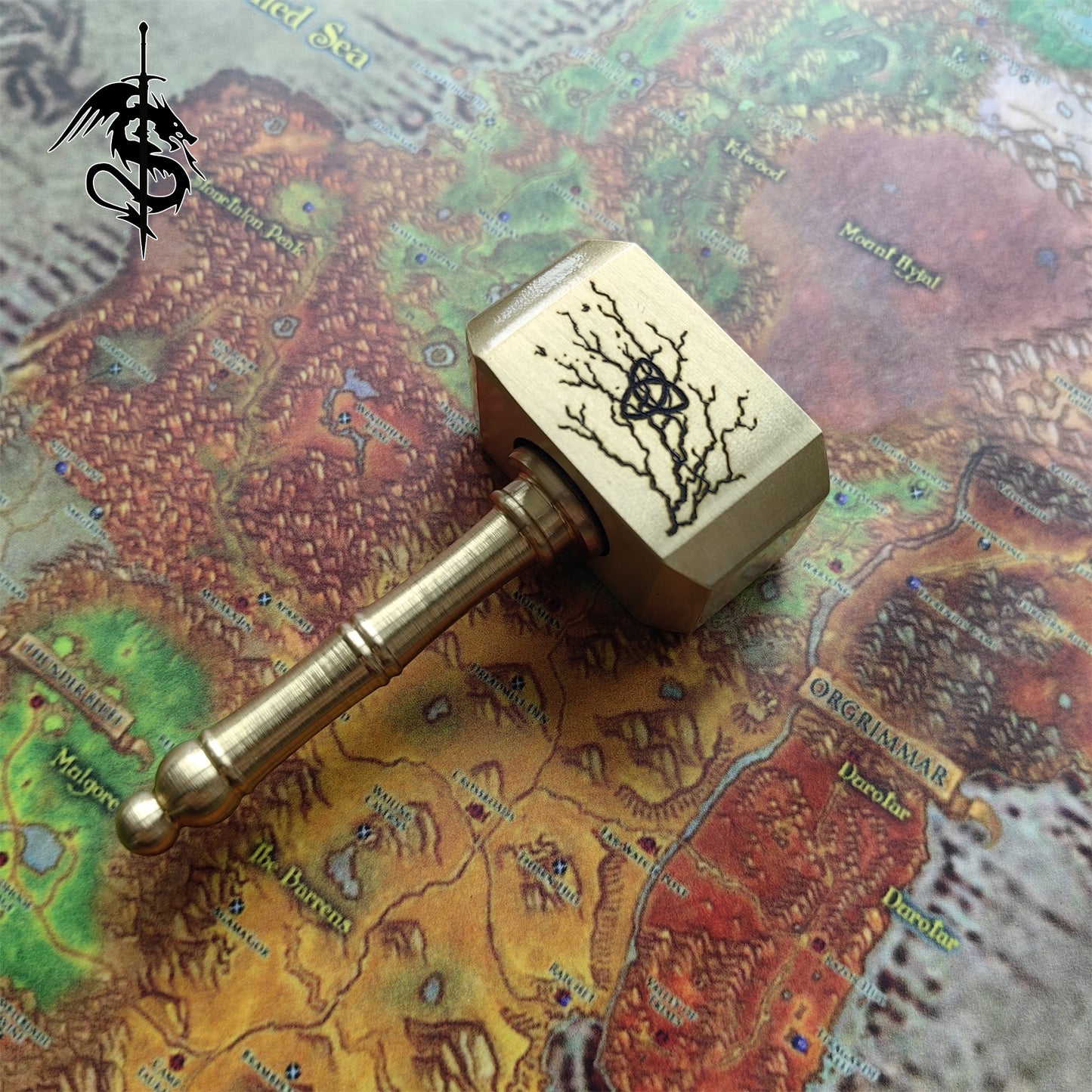 Thor Hammer Mjolnir Brass Replica Fidget Spinner