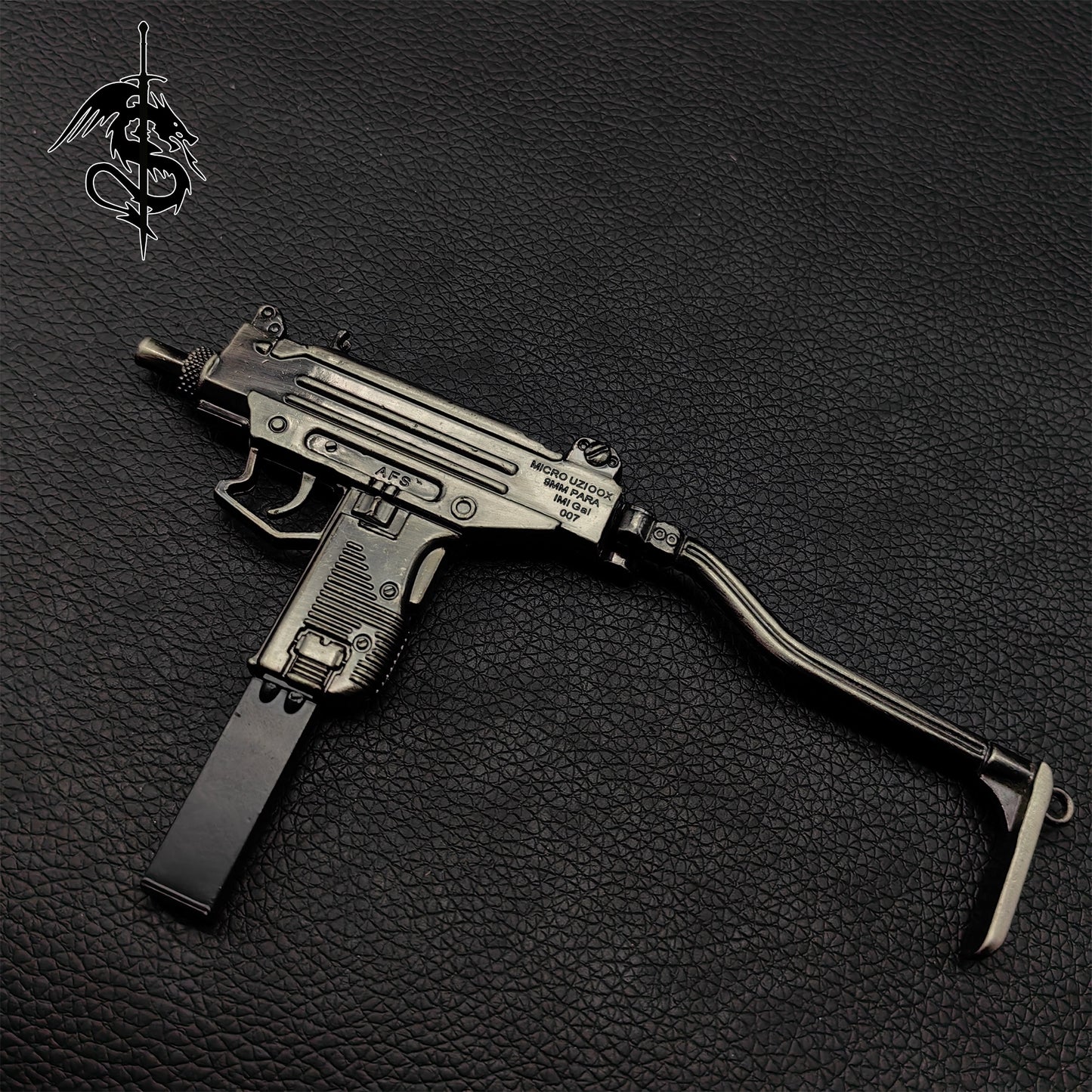 Metal UZI Submachine Gun Miniature Small Gun Toy Mini Replica