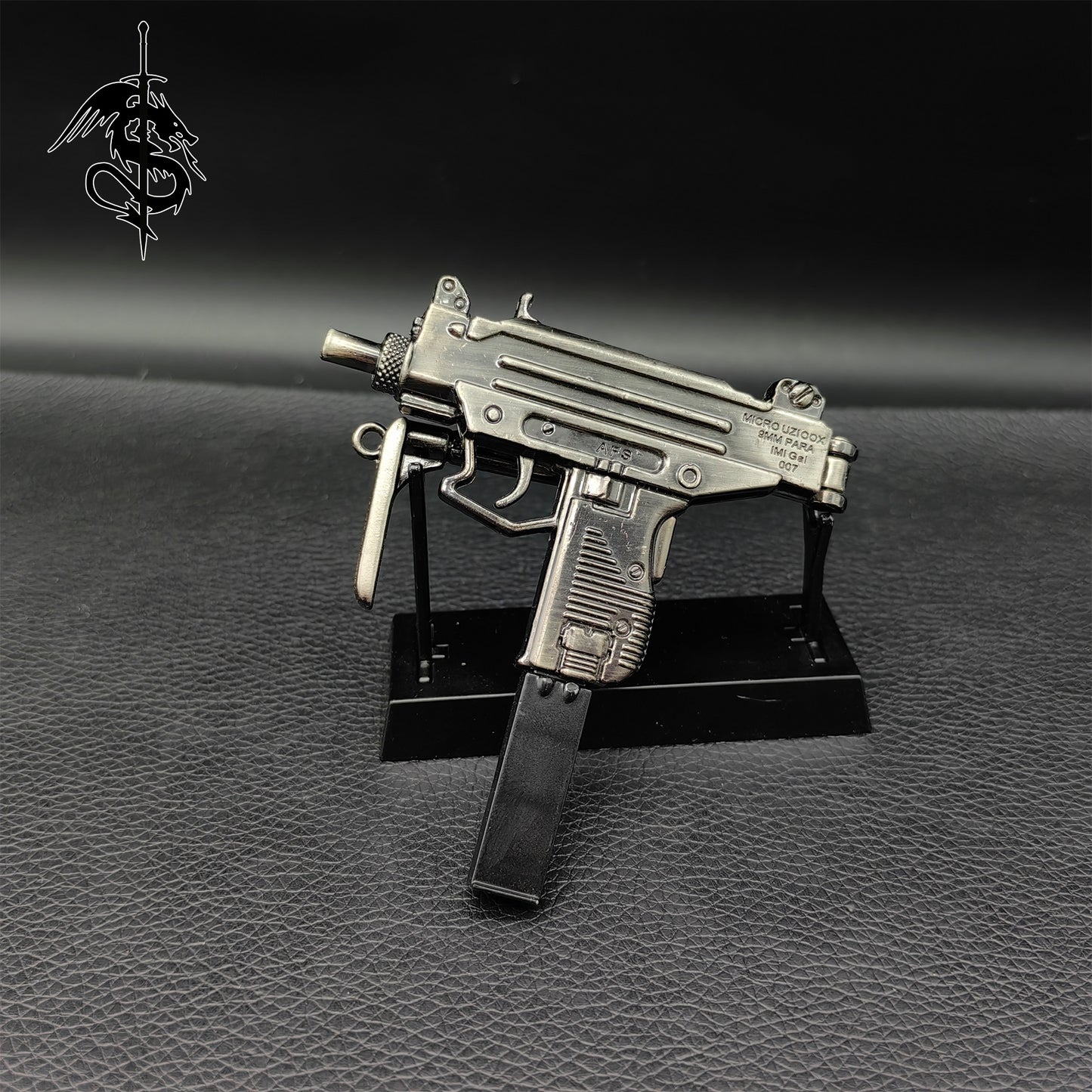 Metal UZI Submachine Gun Miniature Small Gun Toy Mini Replica