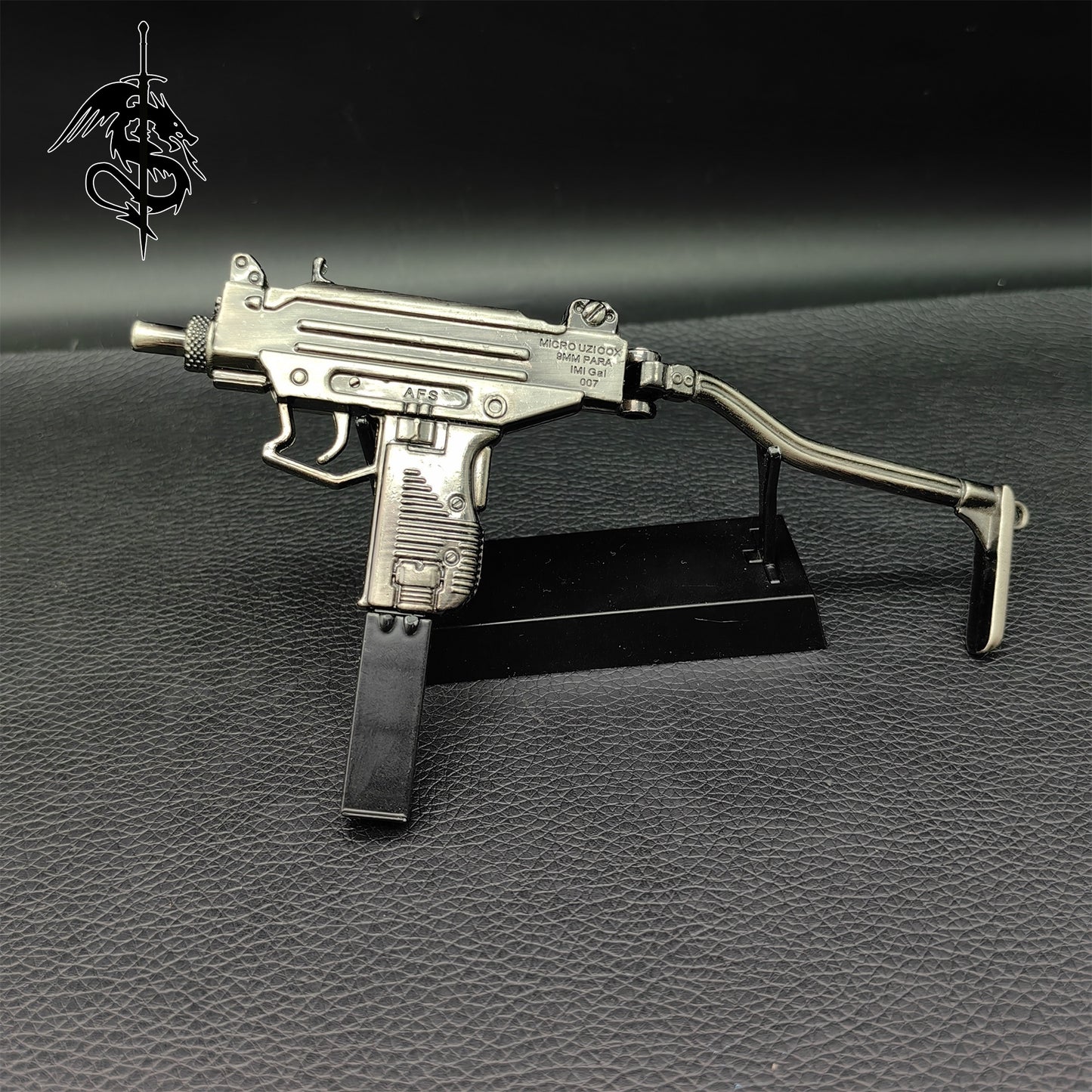 Metal UZI Submachine Gun Miniature Small Gun Toy Mini Replica