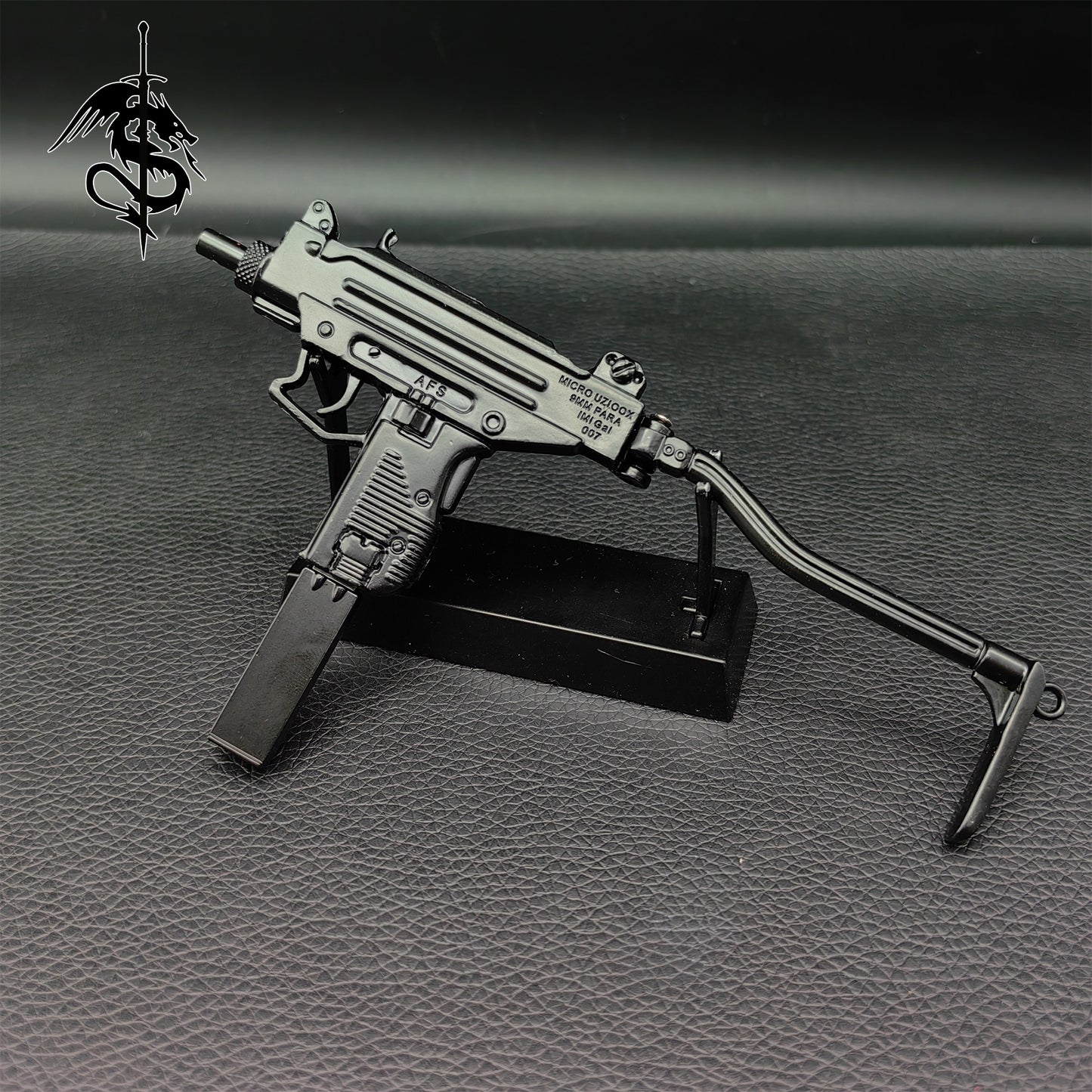 UZI Submachine Metal Gun Model Black Small Replica
