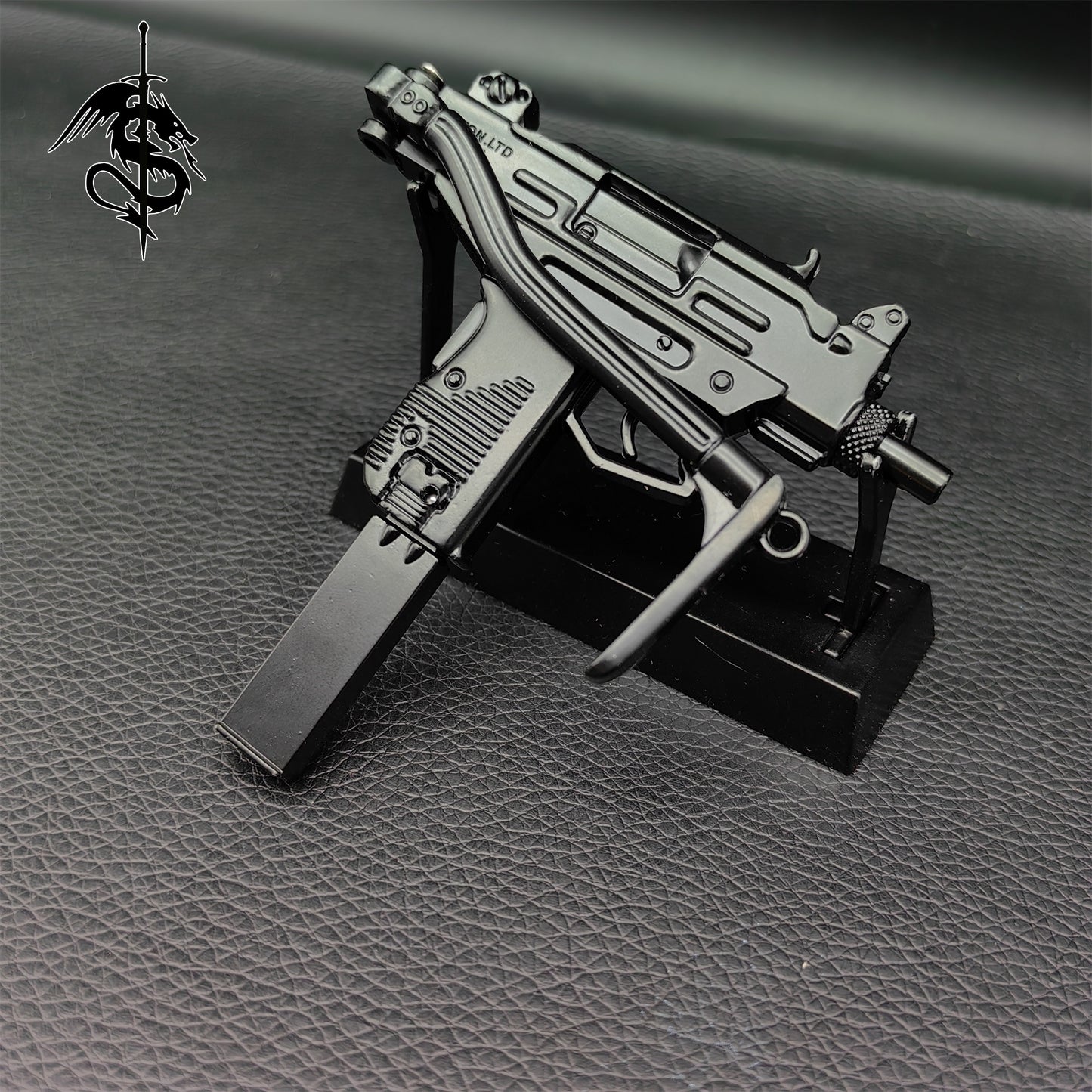 UZI Submachine Metal Gun Model Black Small Replica