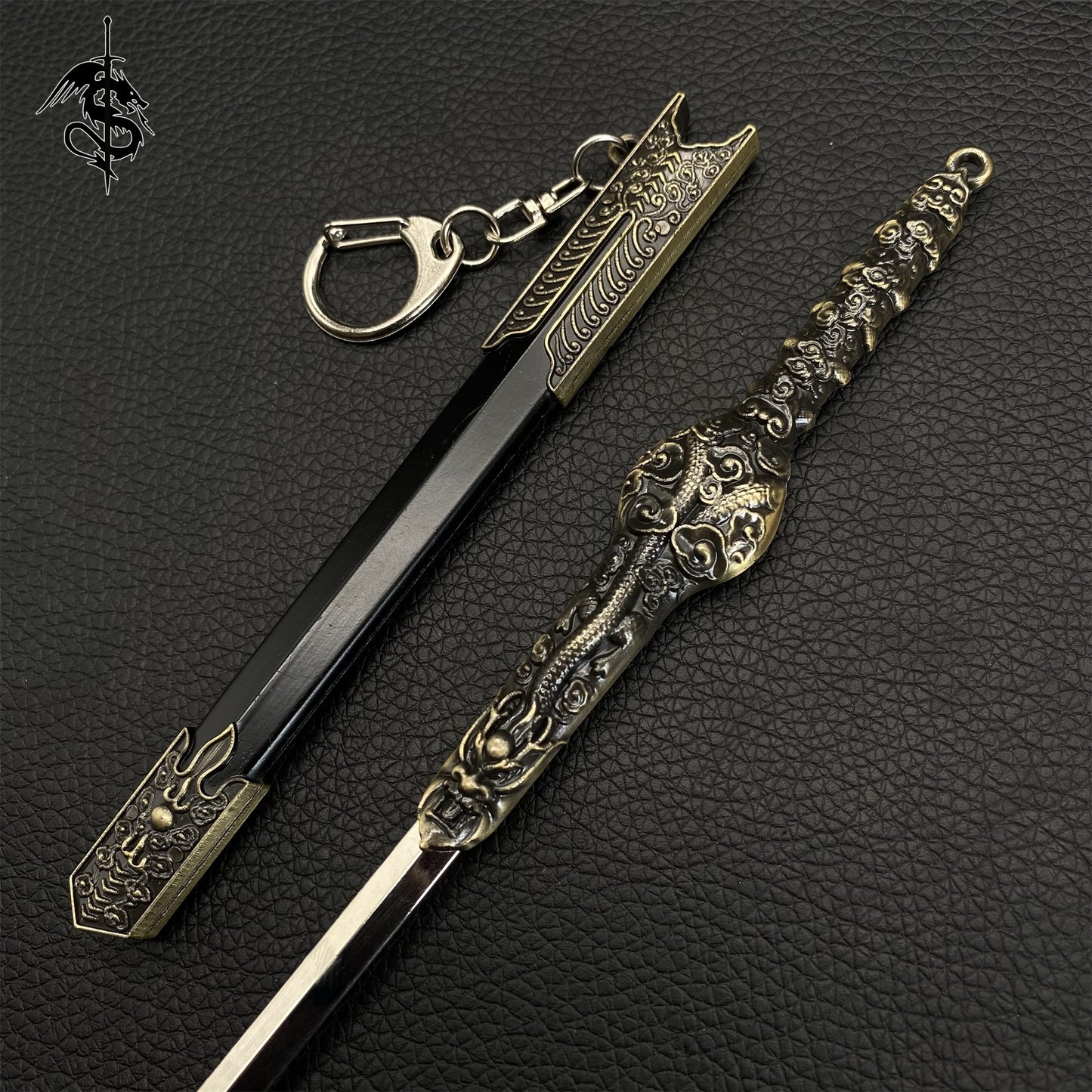 Seven Swords Wandering Dragon Sword Display Art