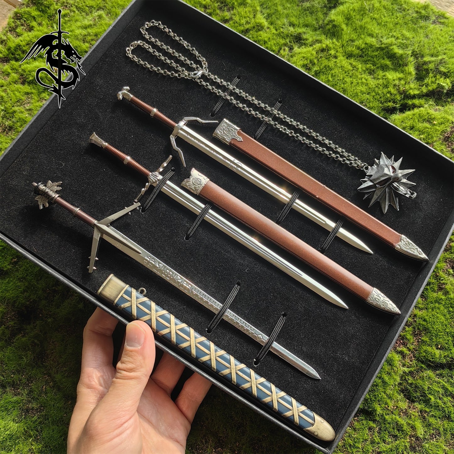 Metal Aerondight Wolf School Amulet 4 in 1 Gift Box