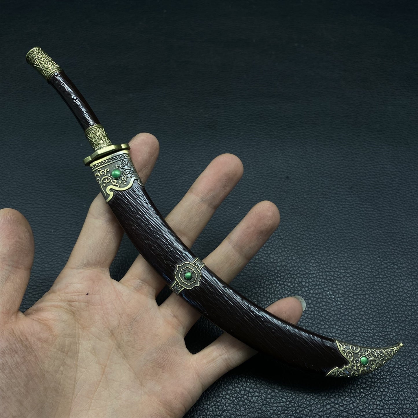 Chinese Ancient Cold Weapon Xiliang Wandao Metal Mini Replica