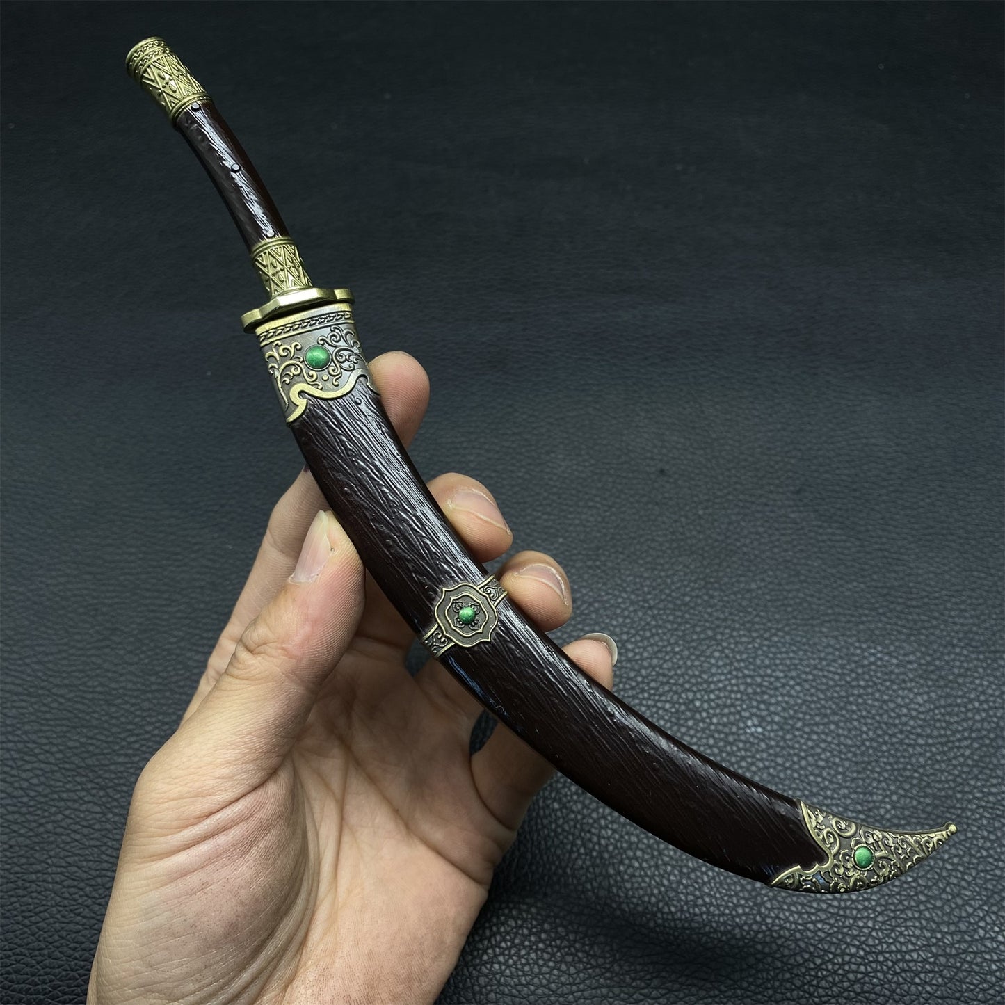Chinese Ancient Cold Weapon Xiliang Wandao Metal Mini Replica