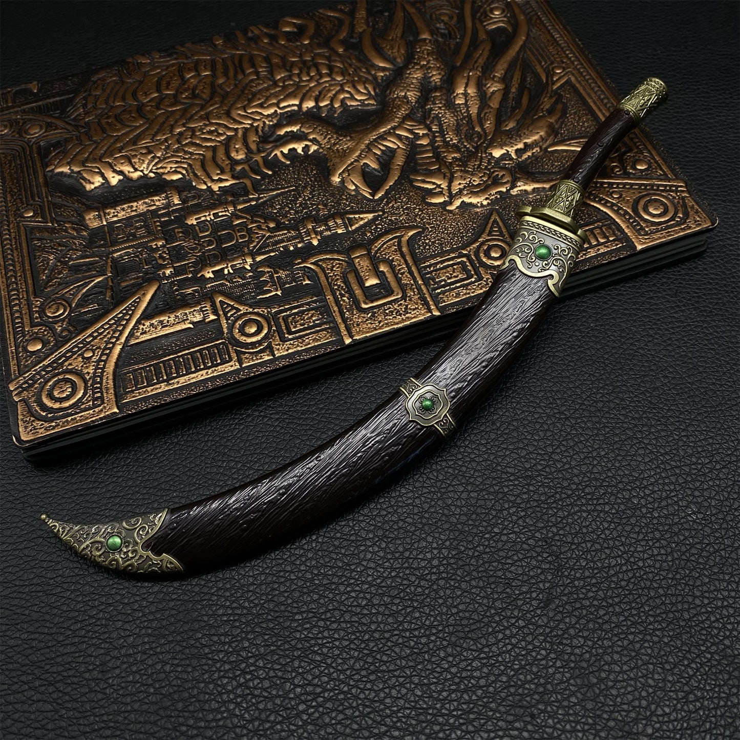 Chinese Ancient Cold Weapon Xiliang Wandao Metal Mini Replica