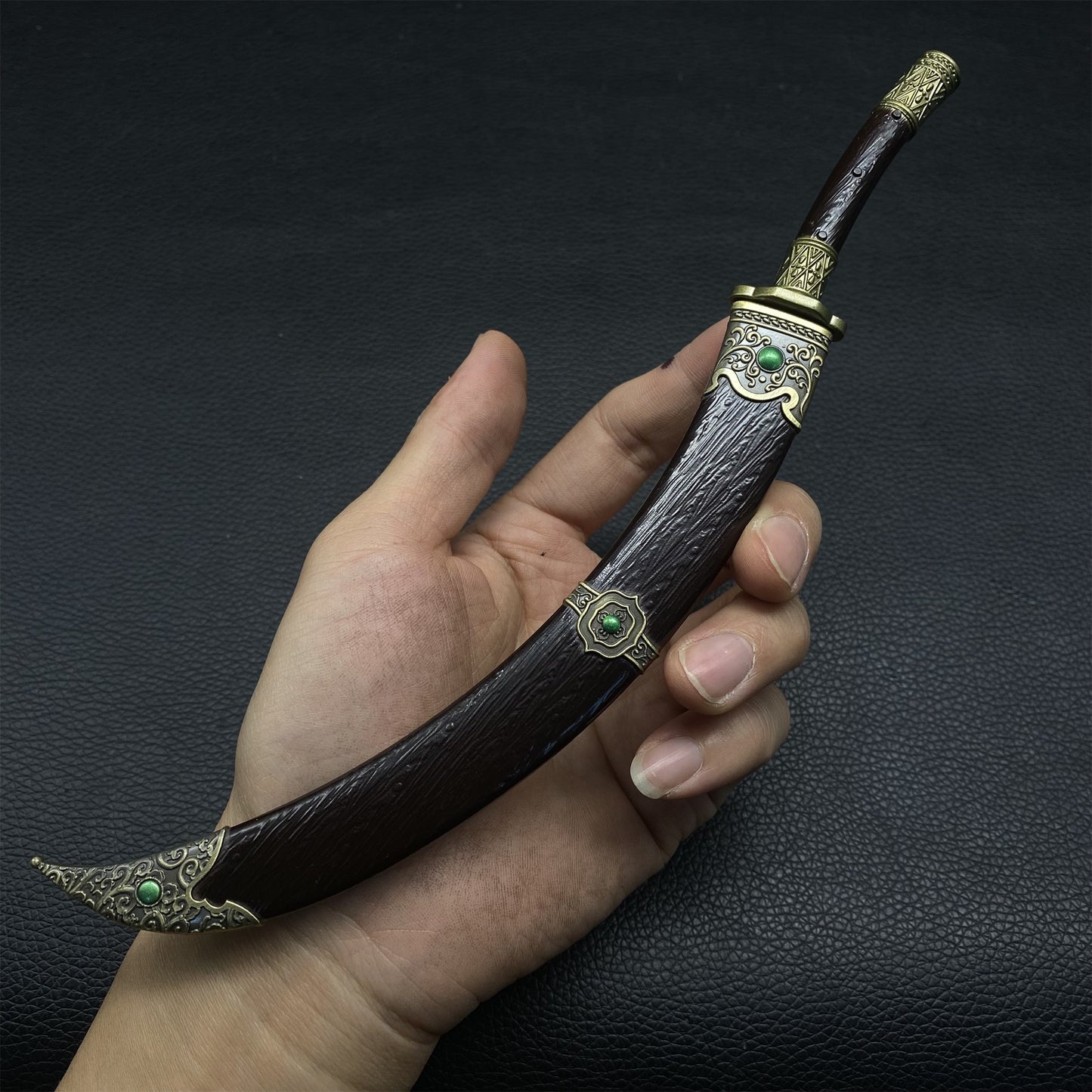 Chinese Ancient Cold Weapon Xiliang Wandao Metal Mini Replica
