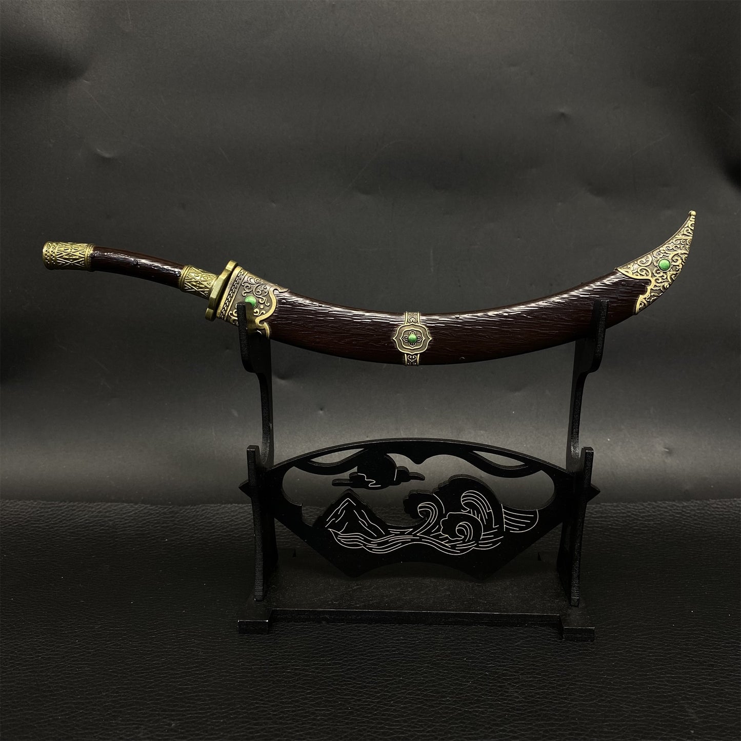Chinese Ancient Cold Weapon Xiliang Wandao Metal Mini Replica