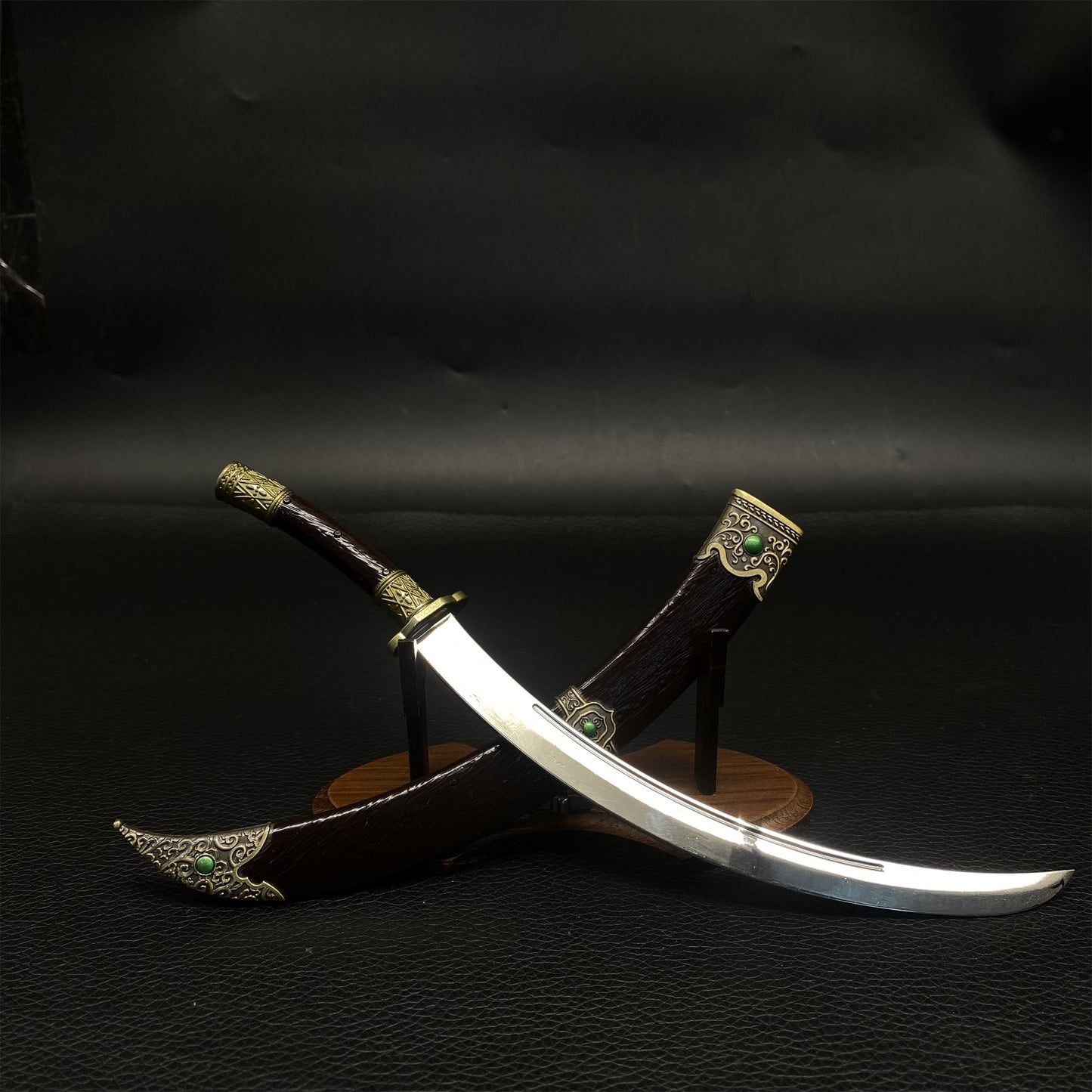 Chinese Ancient Cold Weapon Xiliang Wandao Metal Mini Replica