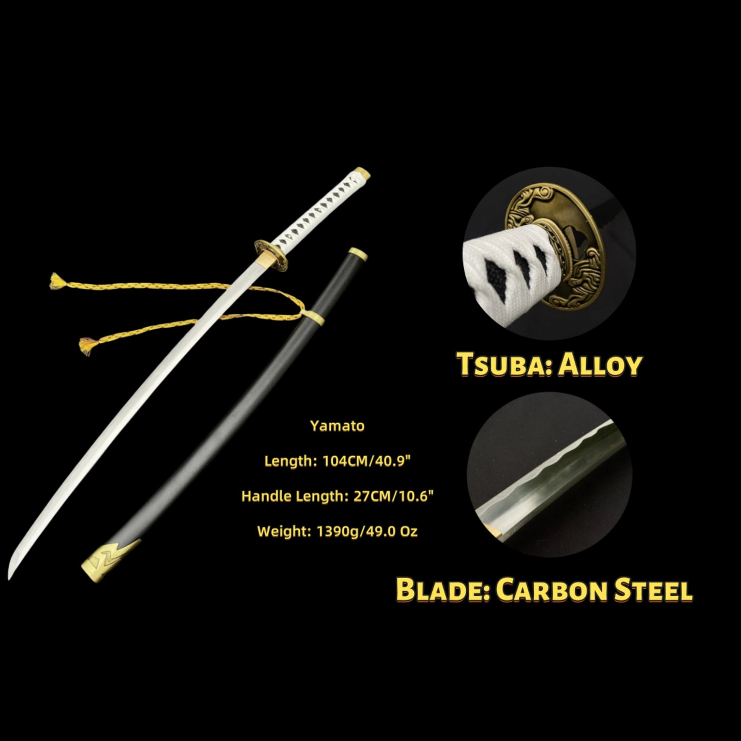 DMC3 Vergil's Yamato Katana Carbon Steel Version