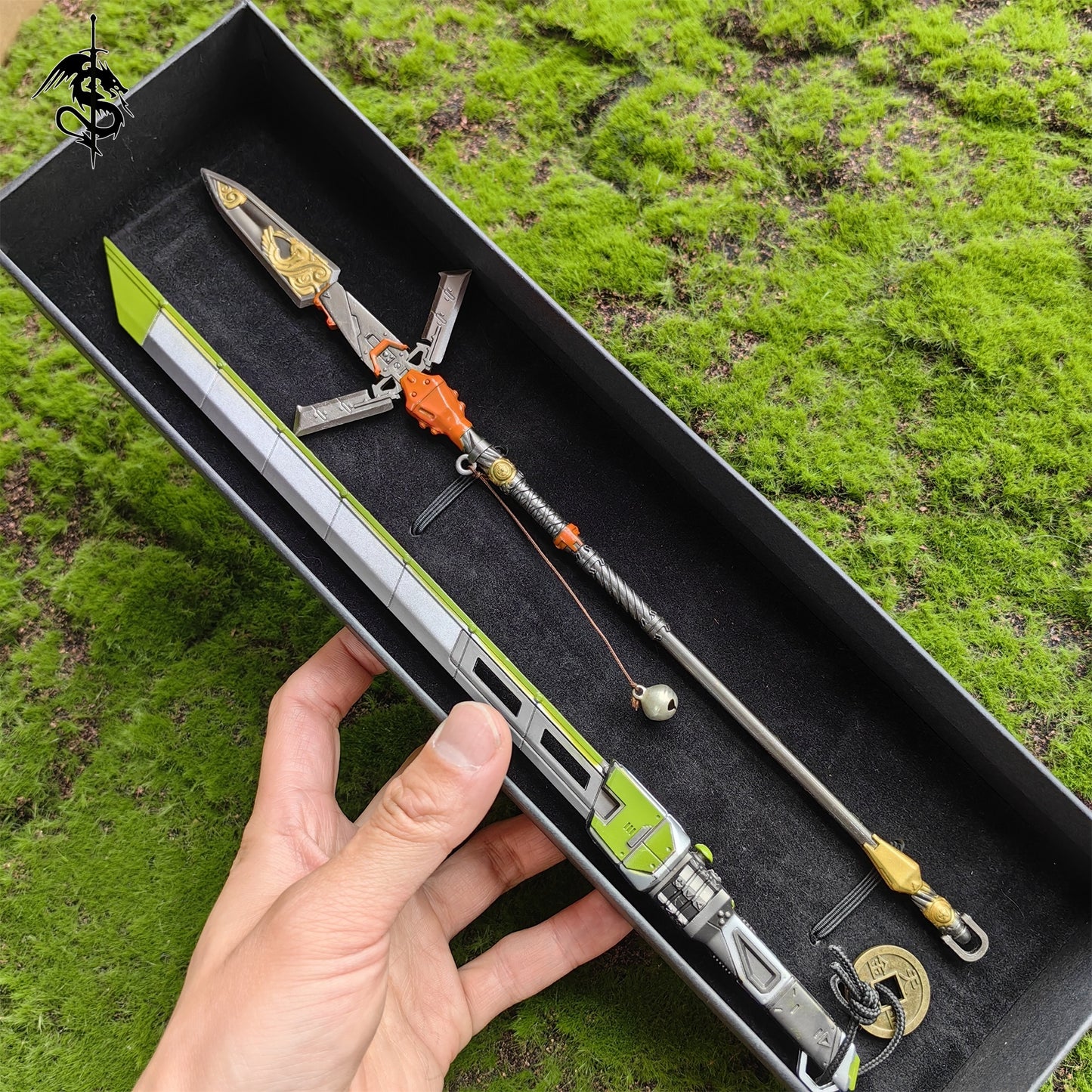 Valkyrie's Suzaku Spear Crypto Heirloom 30CM Metal Replica 2 In 1 Pack