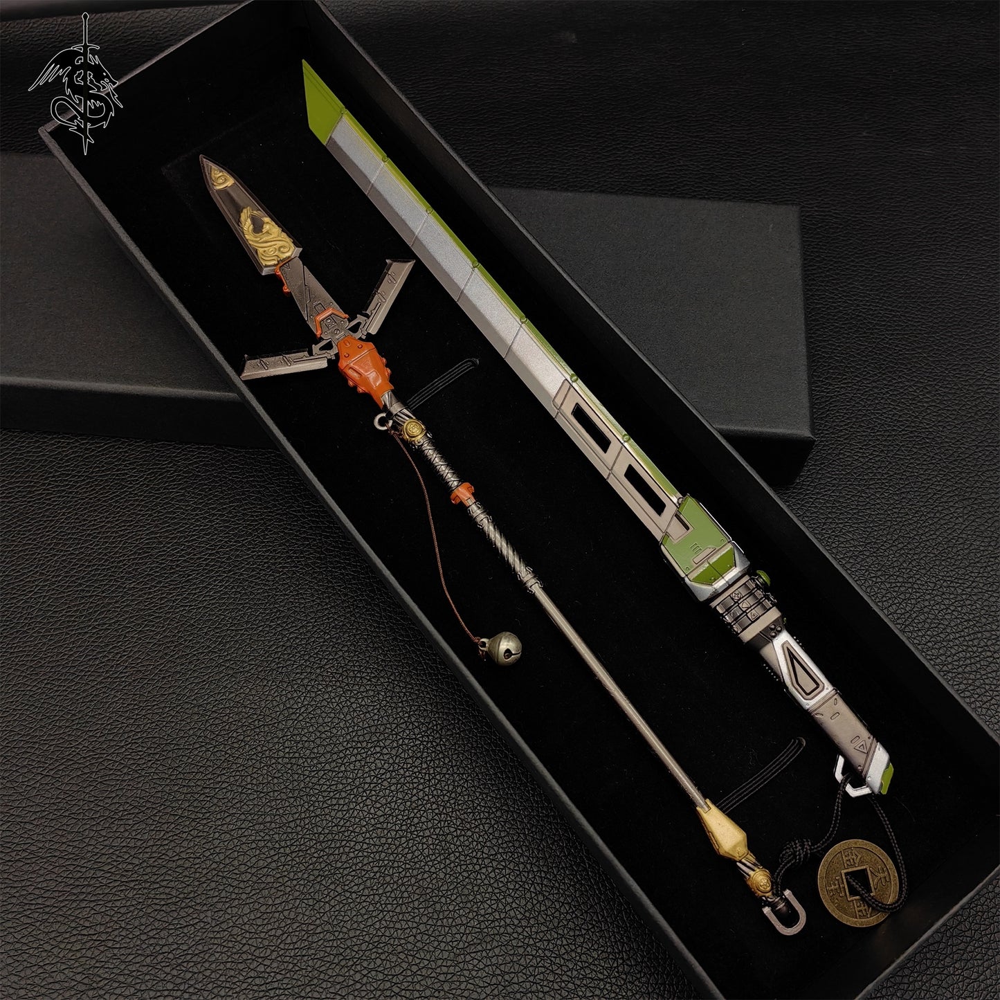 Valkyrie's Suzaku Spear Crypto Heirloom 30CM Metal Replica 2 In 1 Pack
