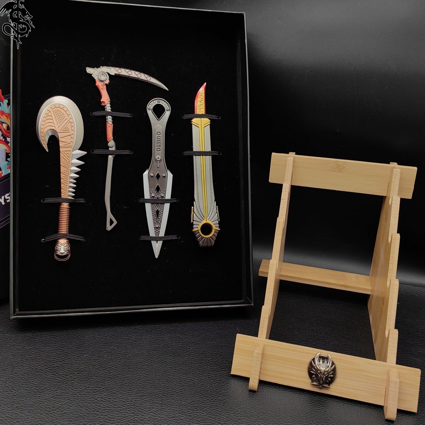 Cool Heirloom Knife Metal Game Props 4 In 1 Pack