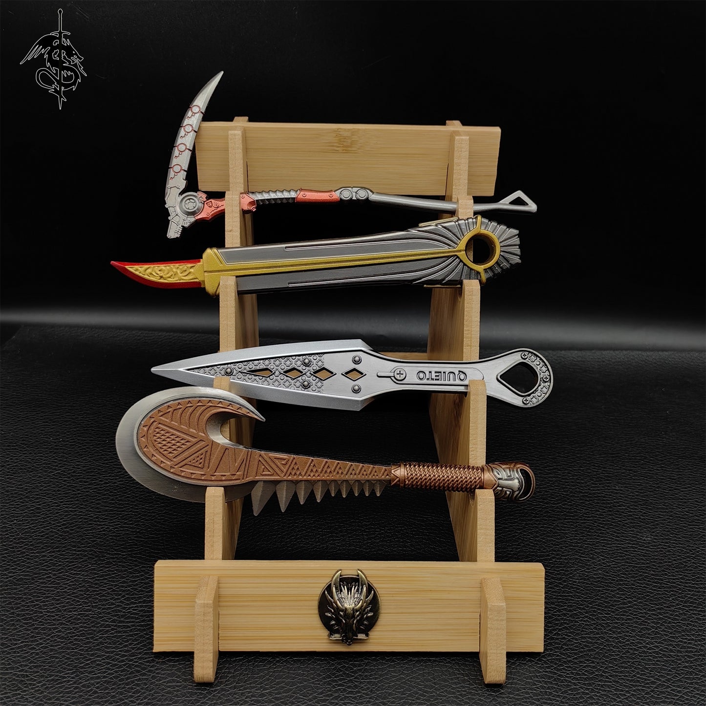 Cool Heirloom Knife Metal Game Props 4 In 1 Pack