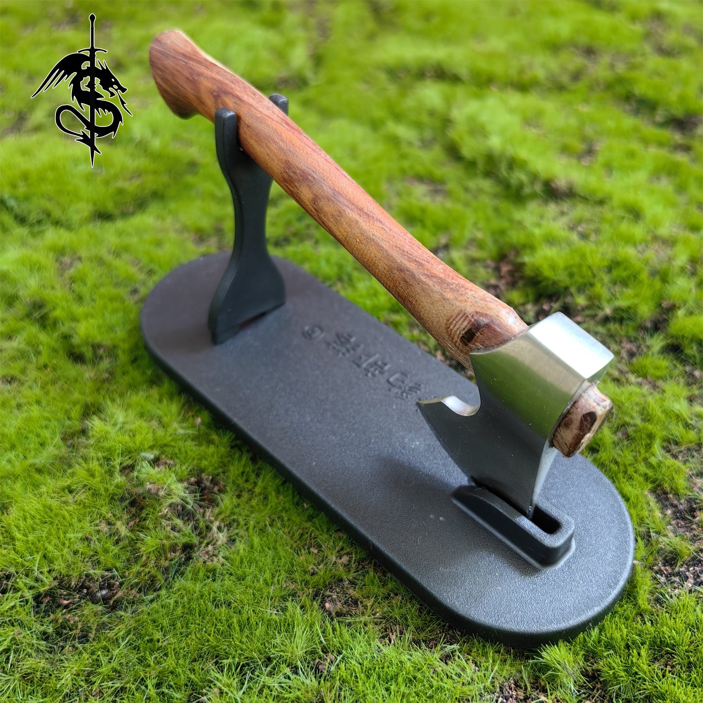 EDC Axe Hand-Forged Wooden Handle Axe Portable Mini Outdoor Tool