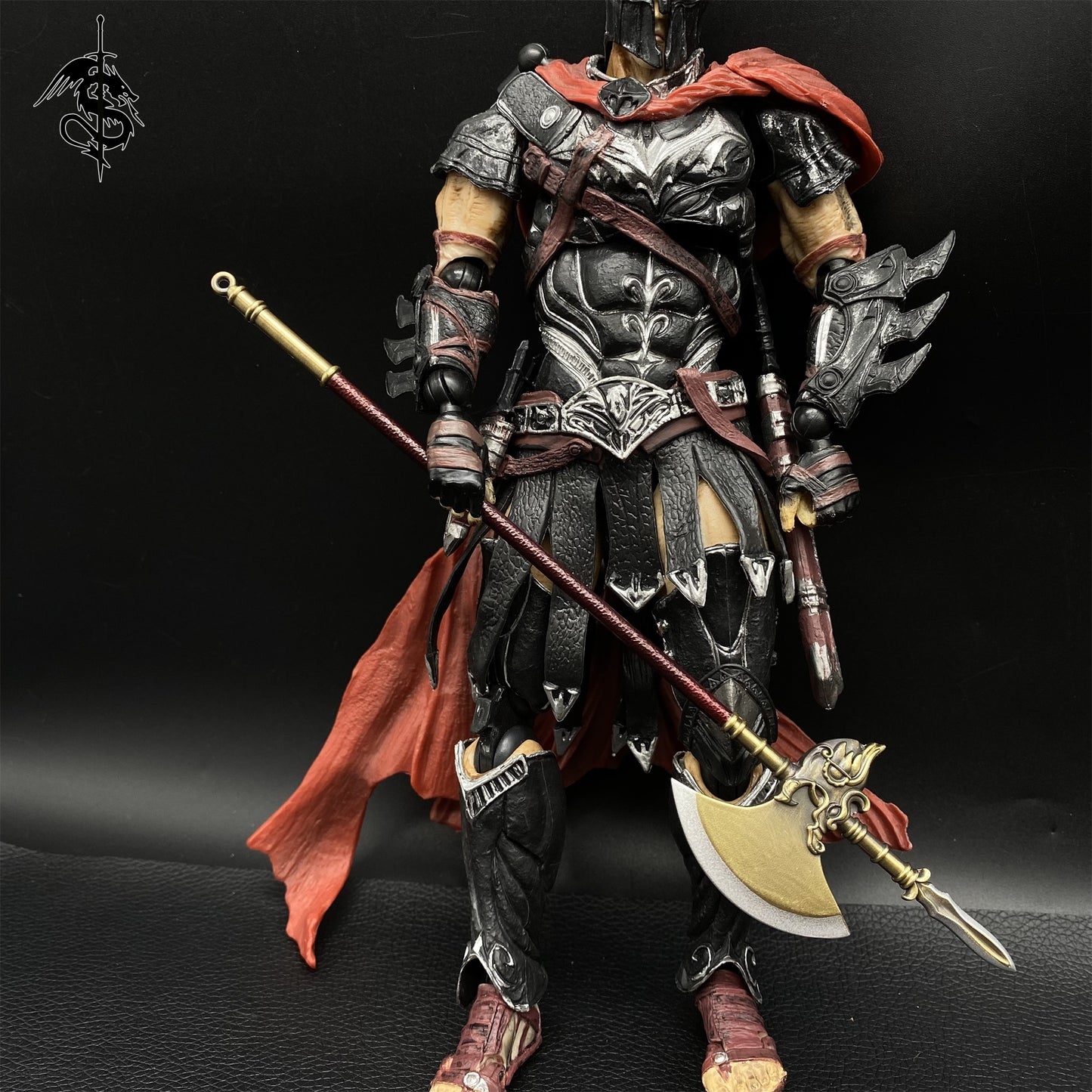 Ancient Chinese Cold Weapon 1/6 Display Art Metal Mini Axe Replica
