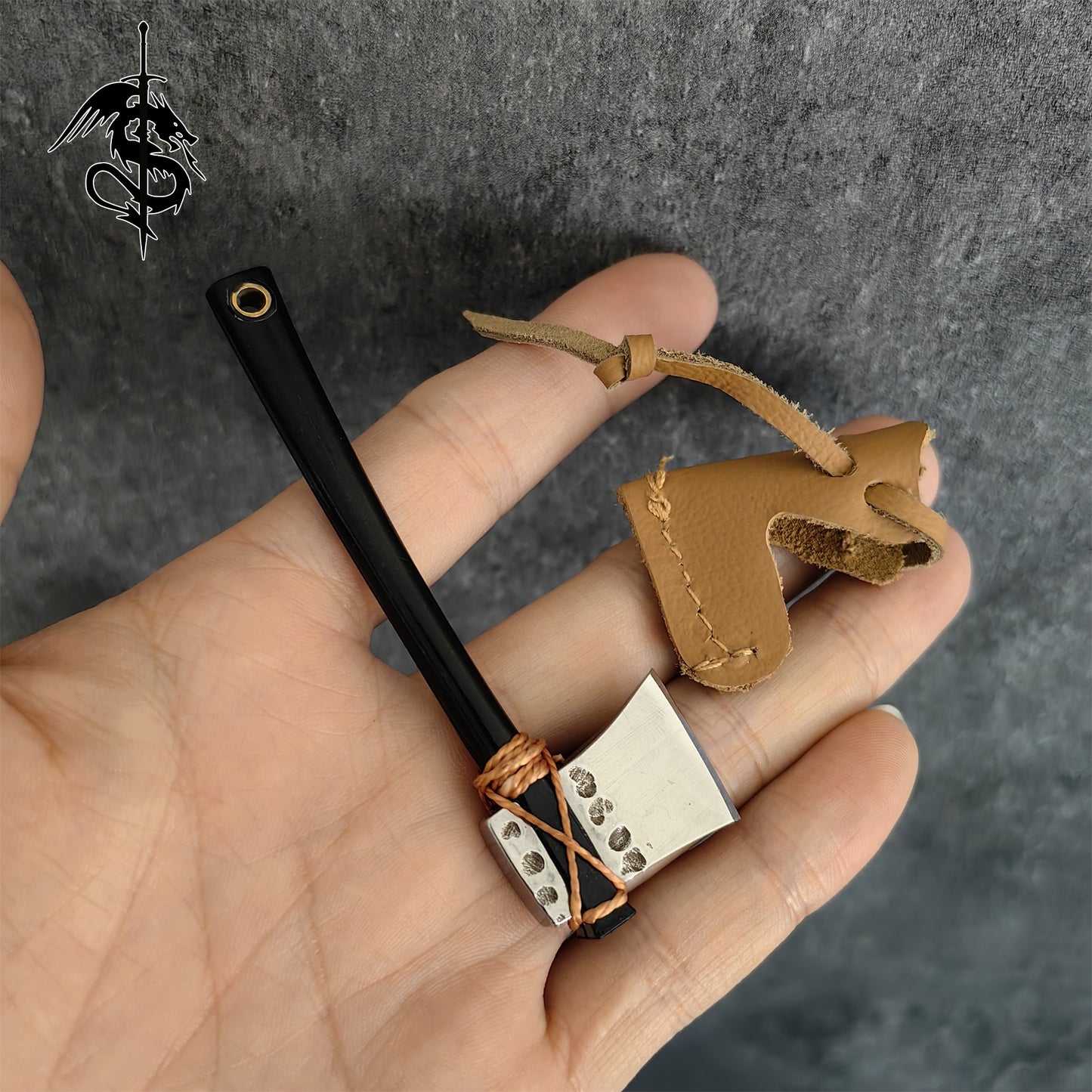EDC Axe Hand-Forged Resin Handle Axe Portable Mini Outdoor Tool