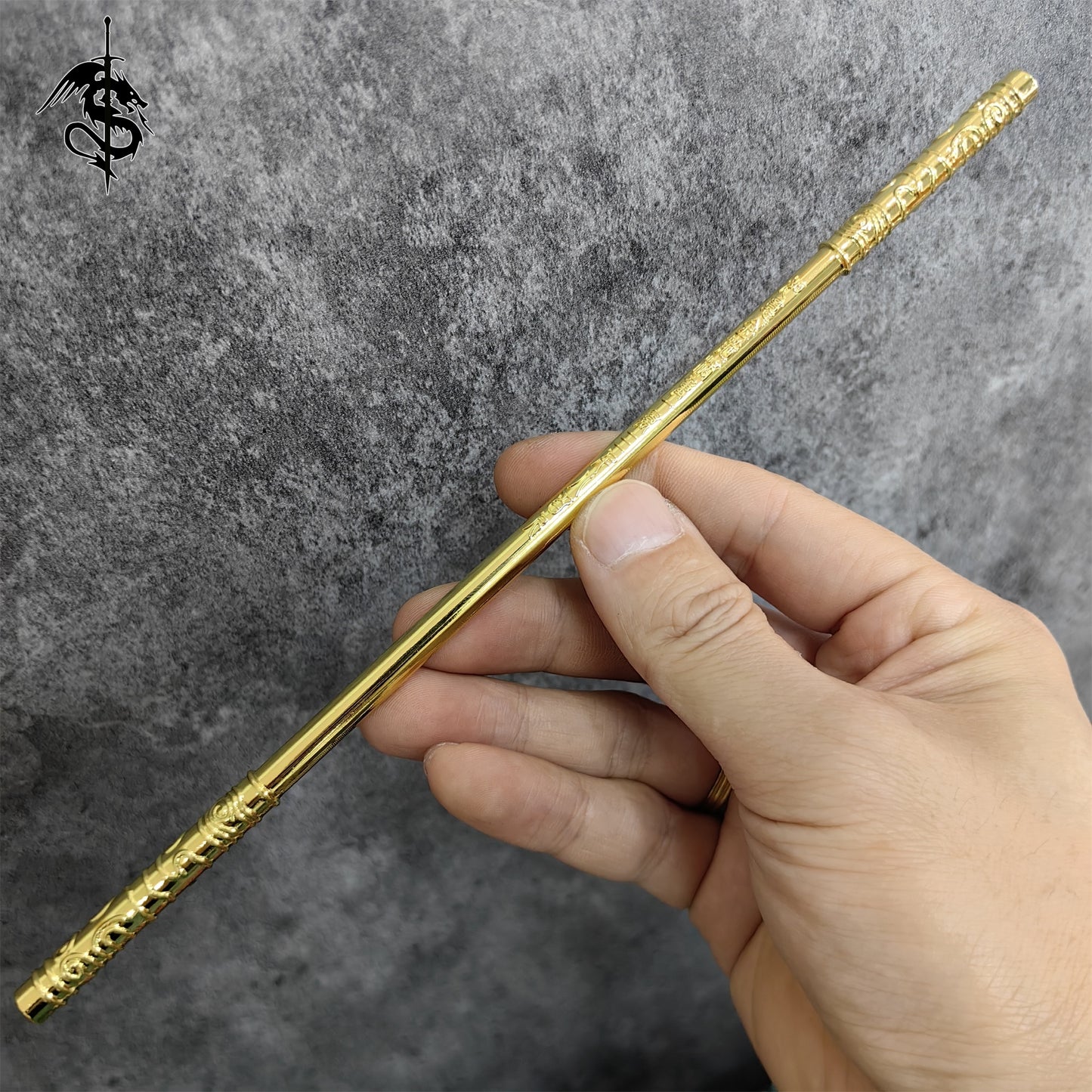 The Journey to The West Metal Monkey King Bar 8.7'' Replica With Stand