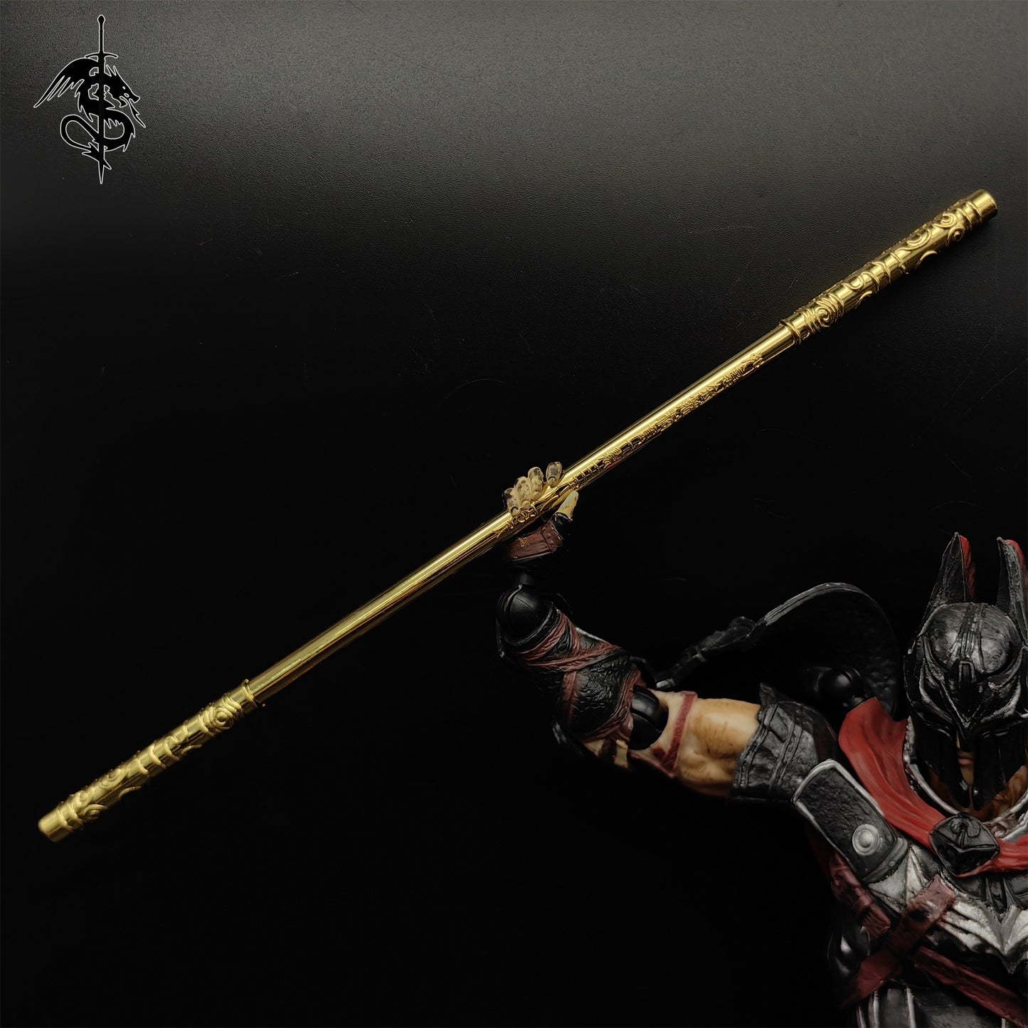 The Journey to The West Metal Monkey King Bar 8.7'' Replica With Stand