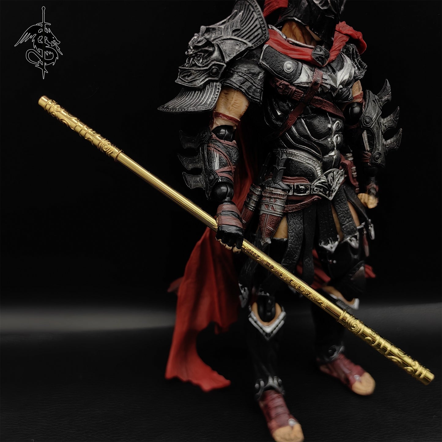 The Journey to The West Metal Monkey King Bar 8.7'' Replica With Stand