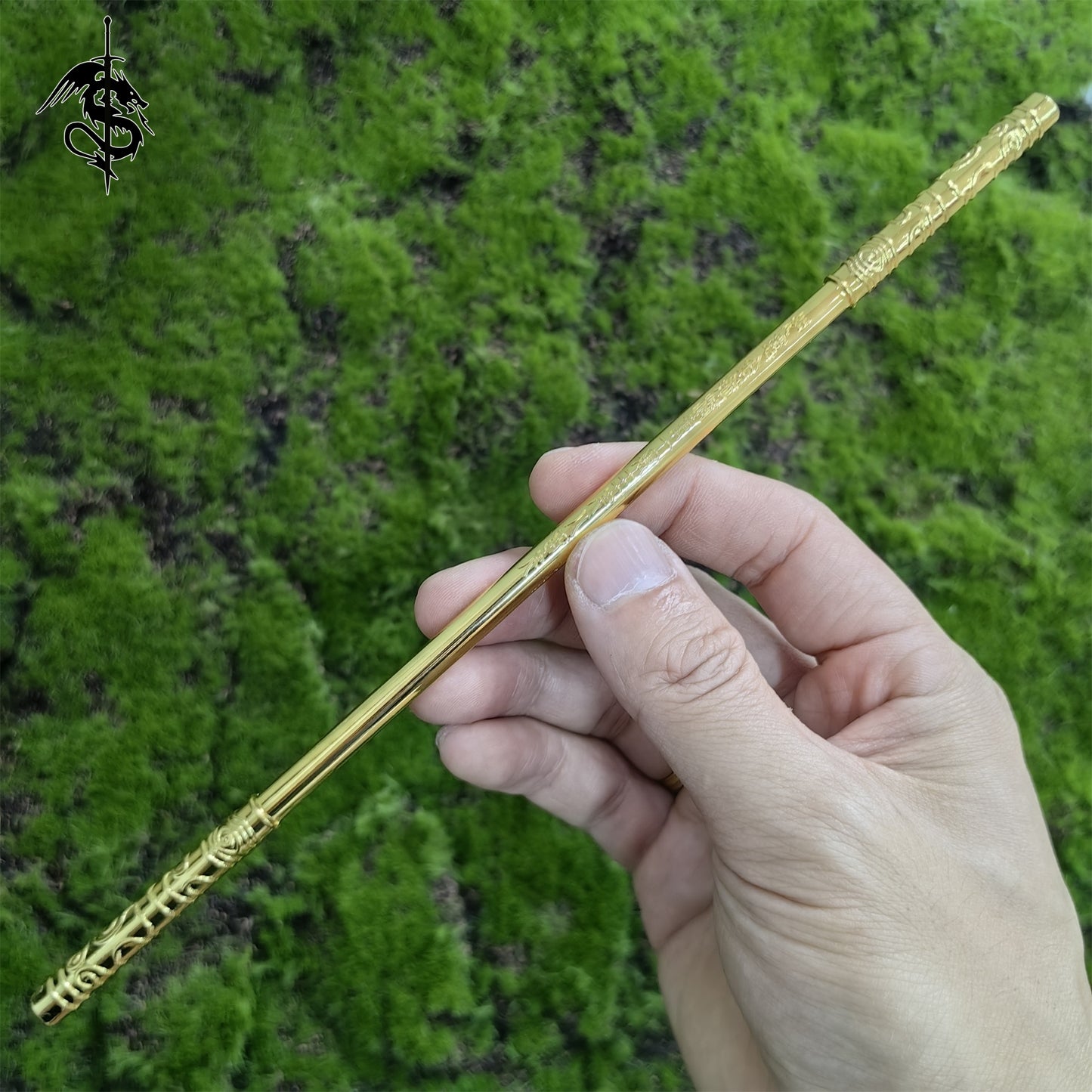 The Journey to The West Metal Monkey King Bar 8.7'' Replica With Stand
