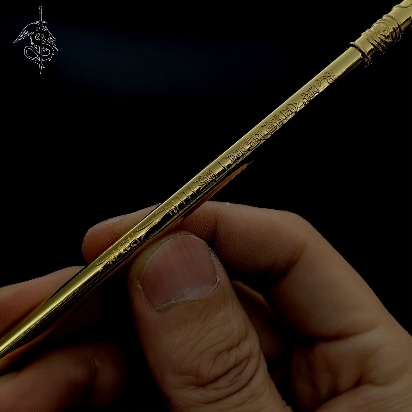 The Journey to The West Metal Monkey King Bar 8.7'' Replica With Stand