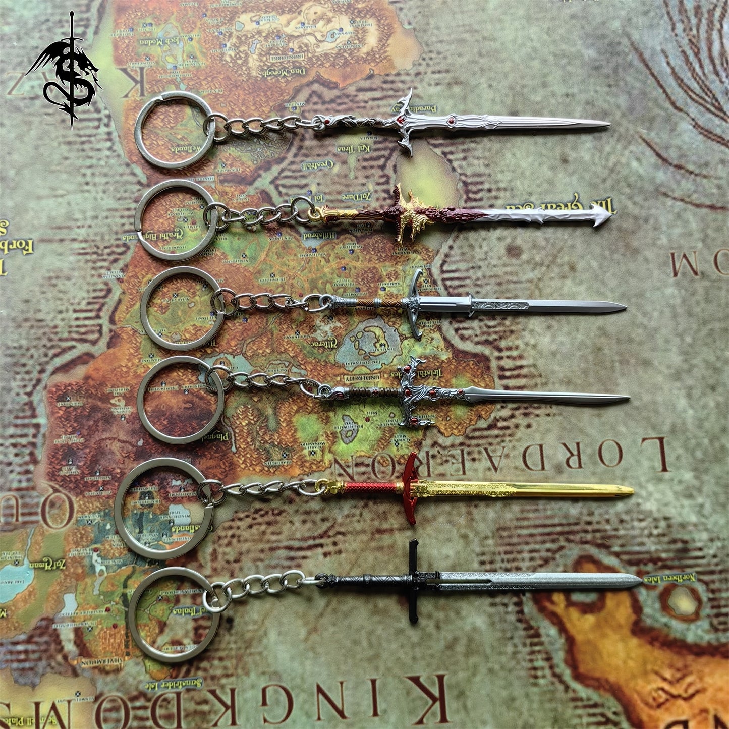 BG3 Game Mini Sword Metal Keychain