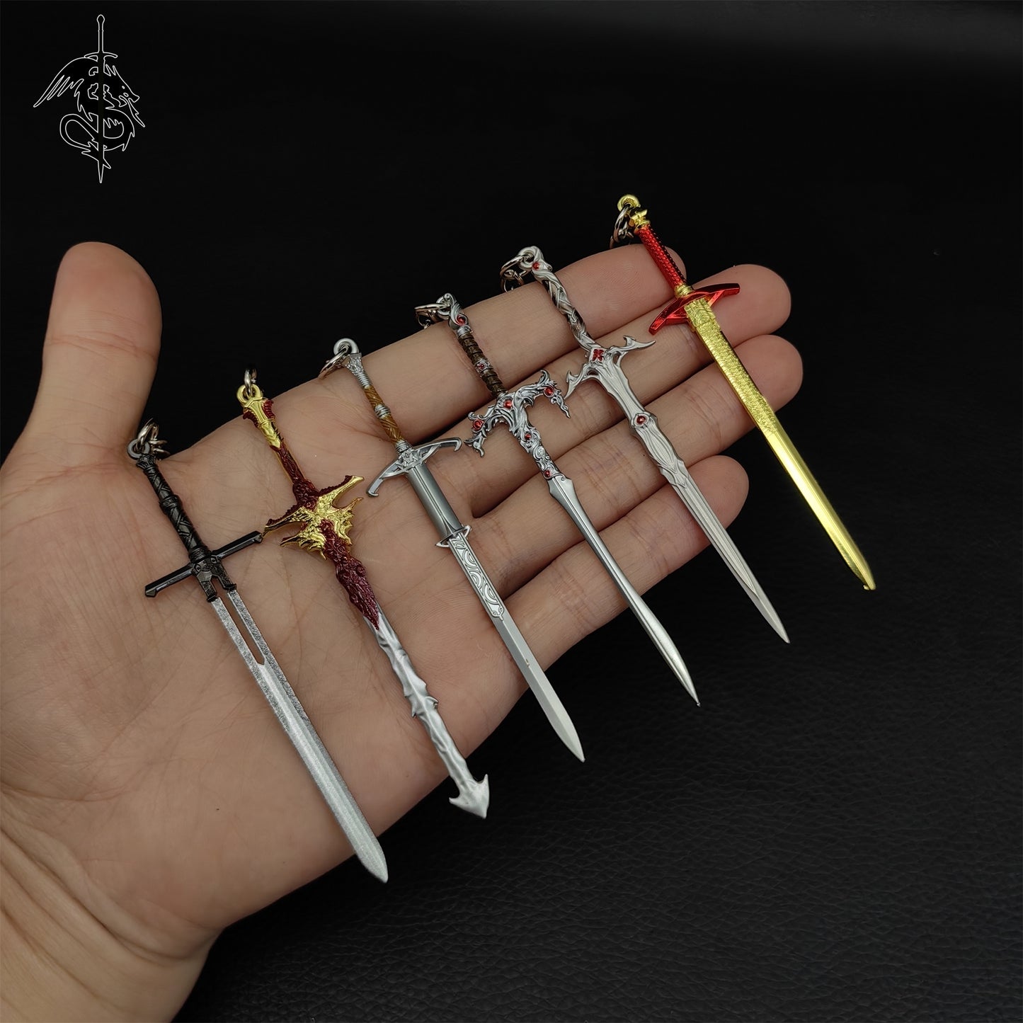 BG3 Game Mini Sword Metal Keychain