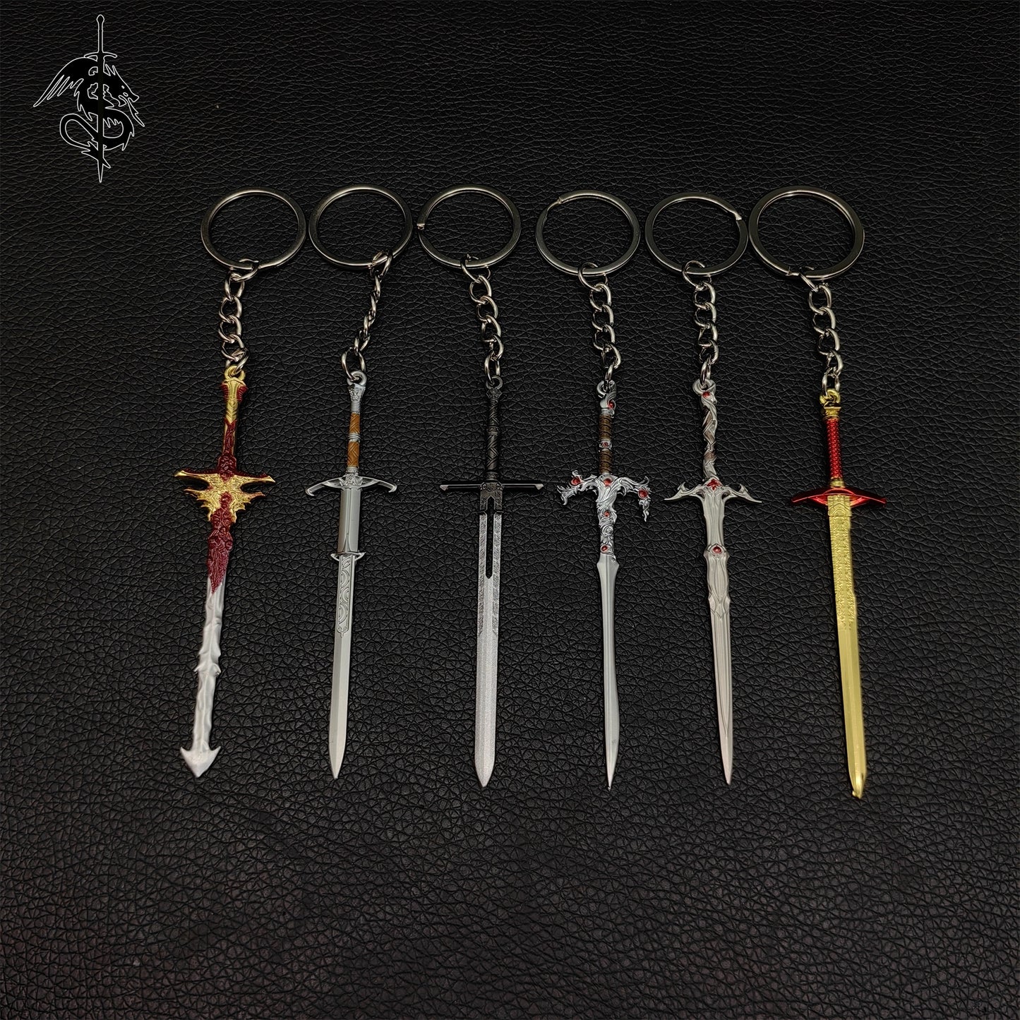 BG3 Game Mini Sword Metal Keychain