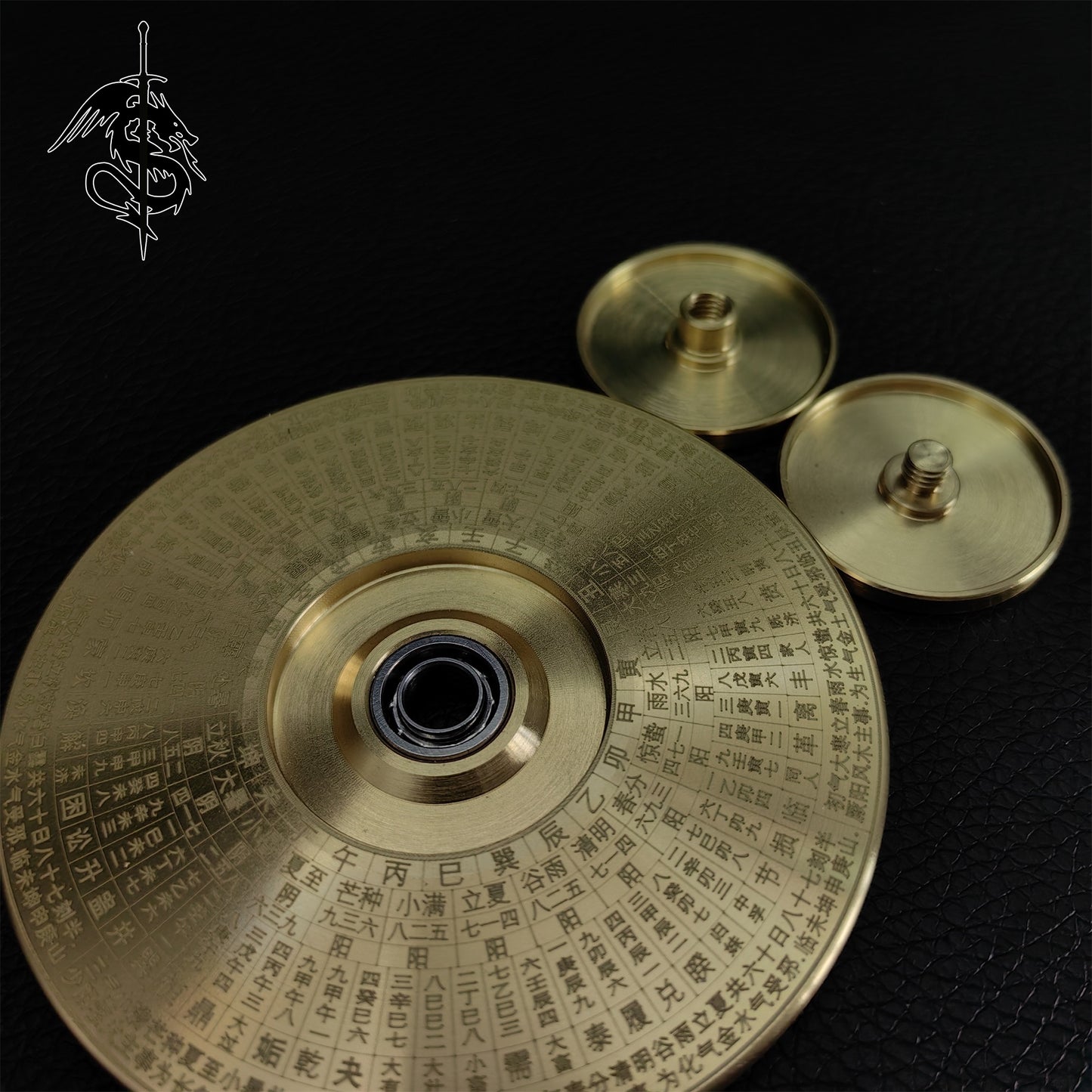 Handmade Brass Bagua Compass Finger Spinner