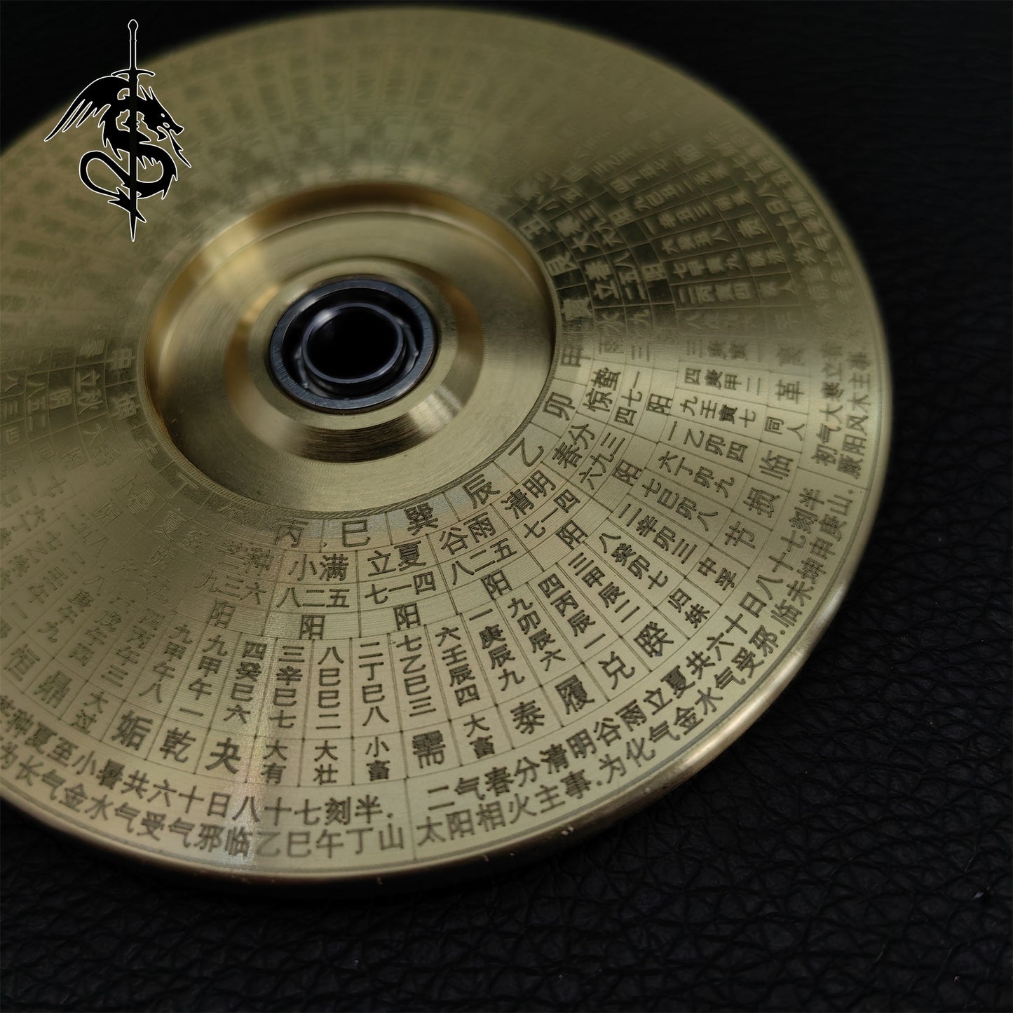 Handmade Brass Bagua Compass Finger Spinner