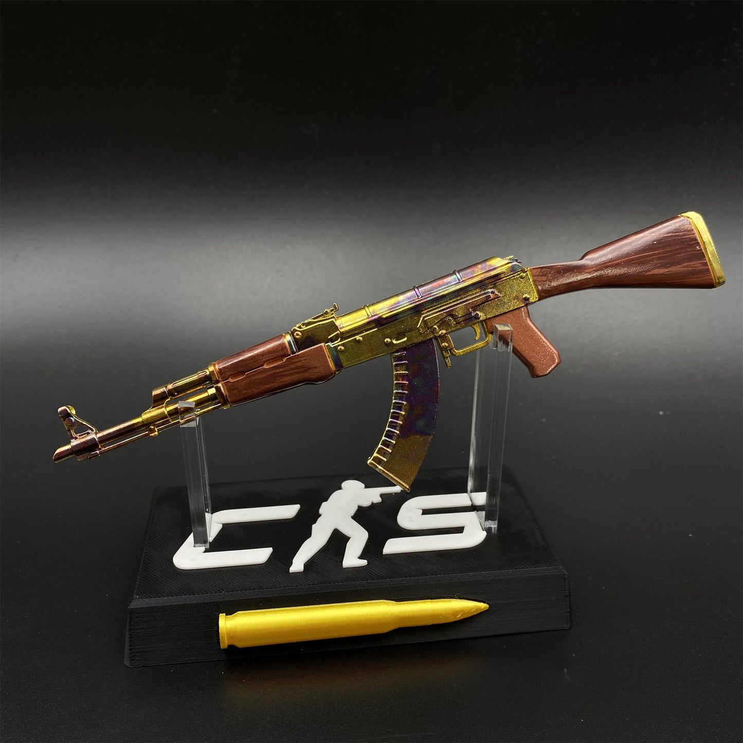 Hot Game CS2 AK47 Case Hardened Metal Replica Game Prop Collectible