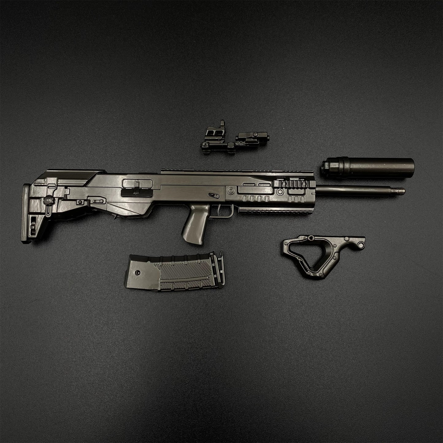 DF Tactical ASh-12 Assault Rifle Metal Miniature Modernized Tiny Gun