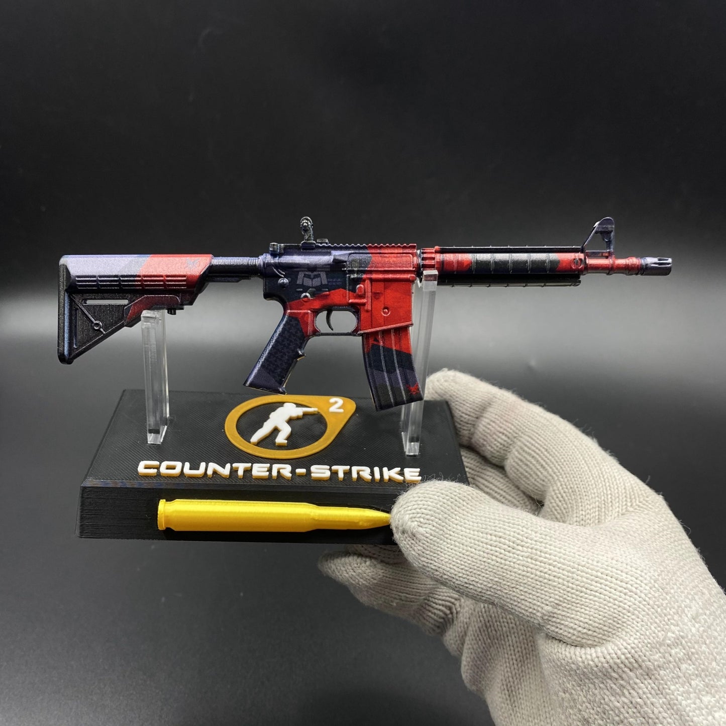 CS2 Game Skin M4A4 Evil Daimyo Mini Metal Game Replica For Collection