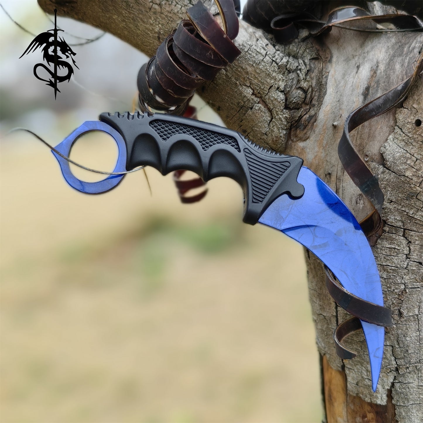 Blue Geme Sapphire Karambit Blue Gamma Doppler Skin Gift Box