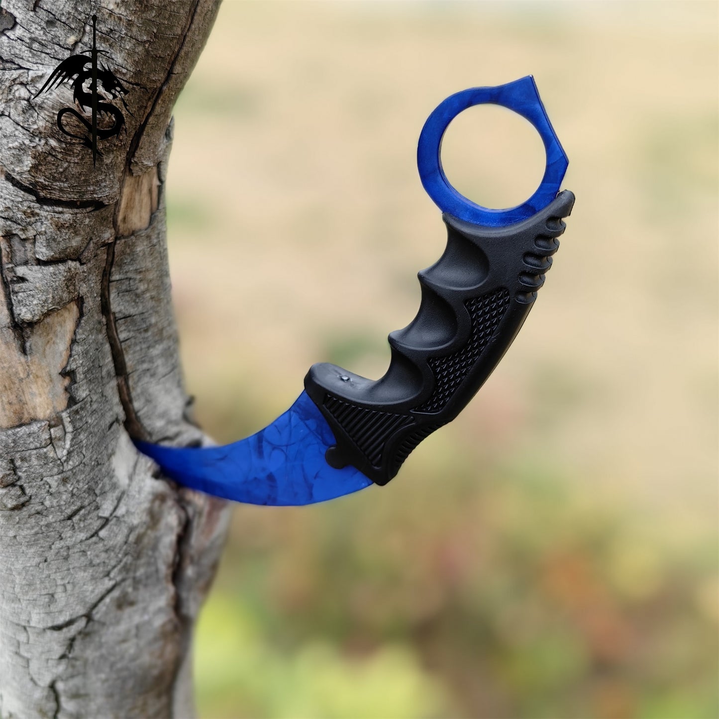 Blue Geme Sapphire Karambit Blue Gamma Doppler Skin Gift Box