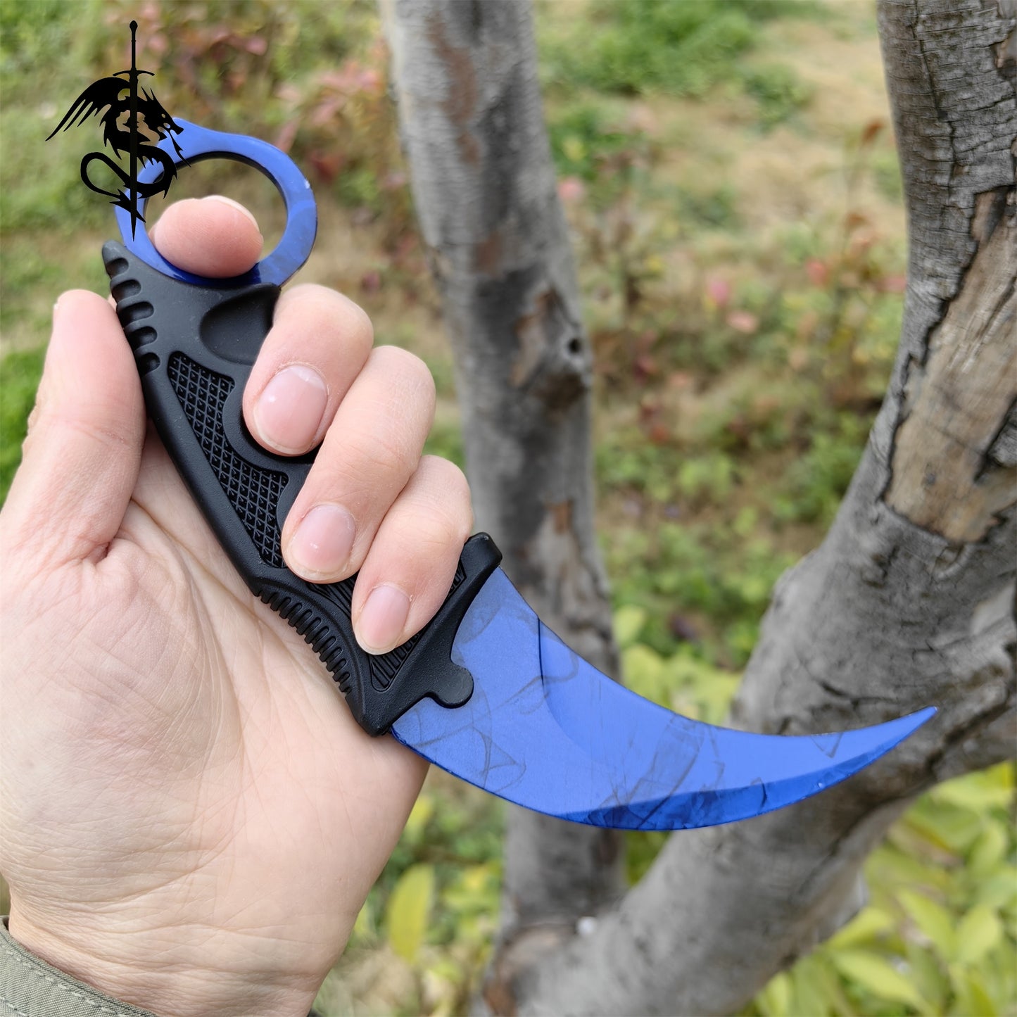 Blue Geme Sapphire Karambit Blue Gamma Doppler Skin Gift Box