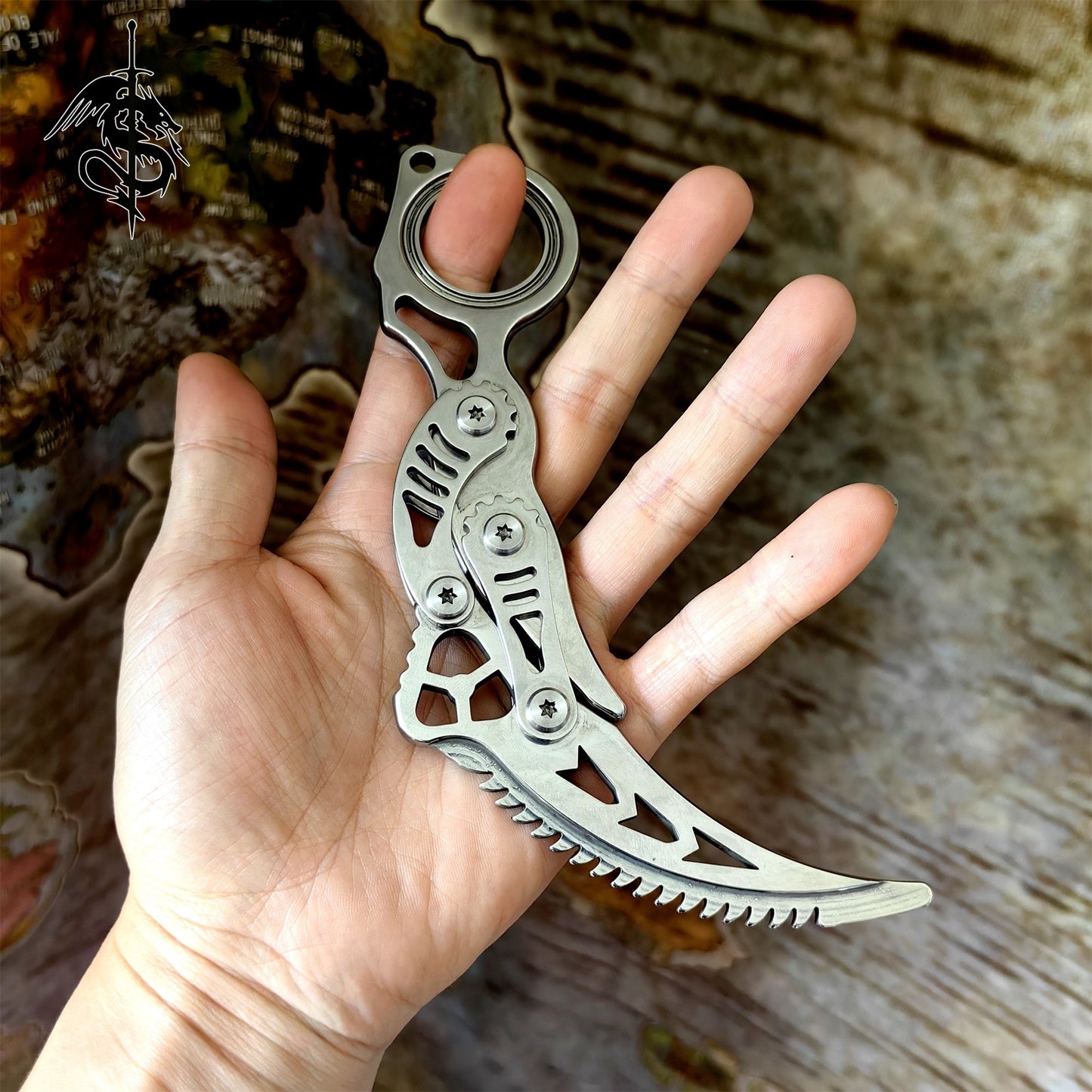 High-quality Steel Karambit Blunt Blade Trainer