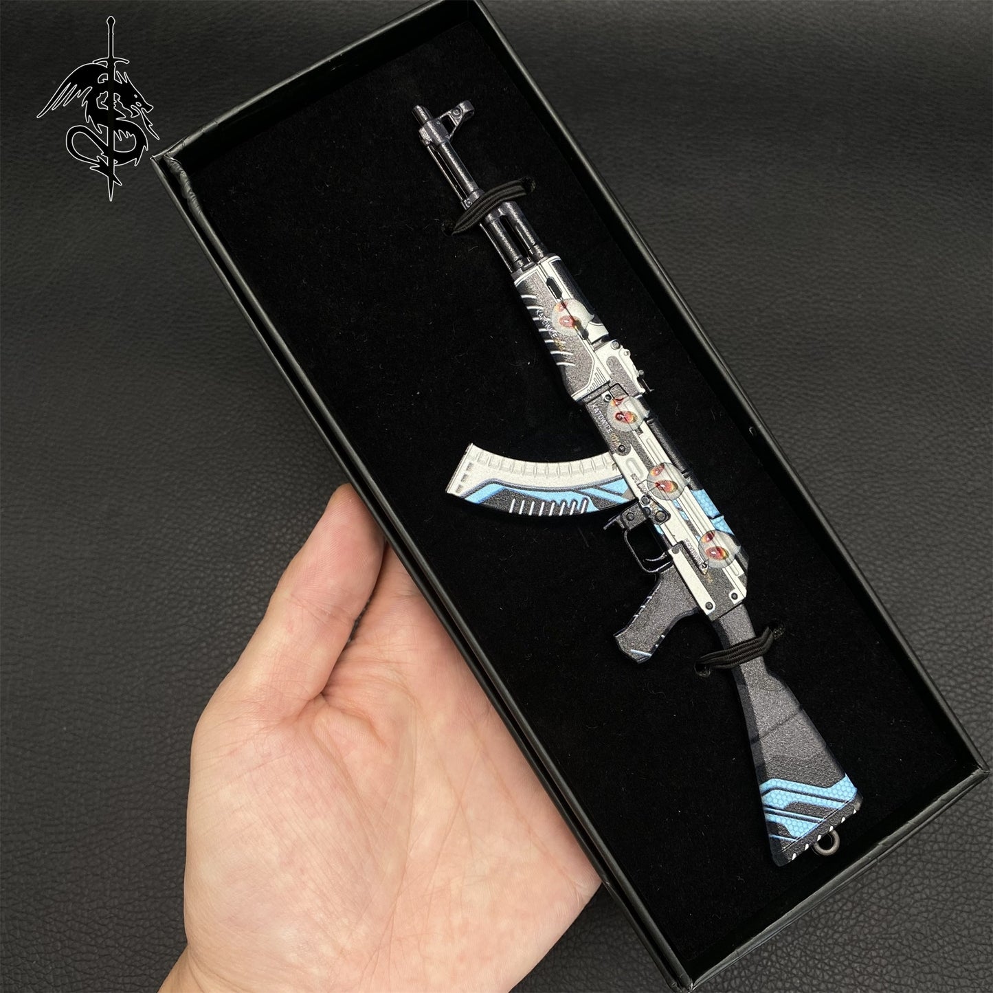GO Game Metal AK-47 Vulcan Skin Tiny Gun Replica
