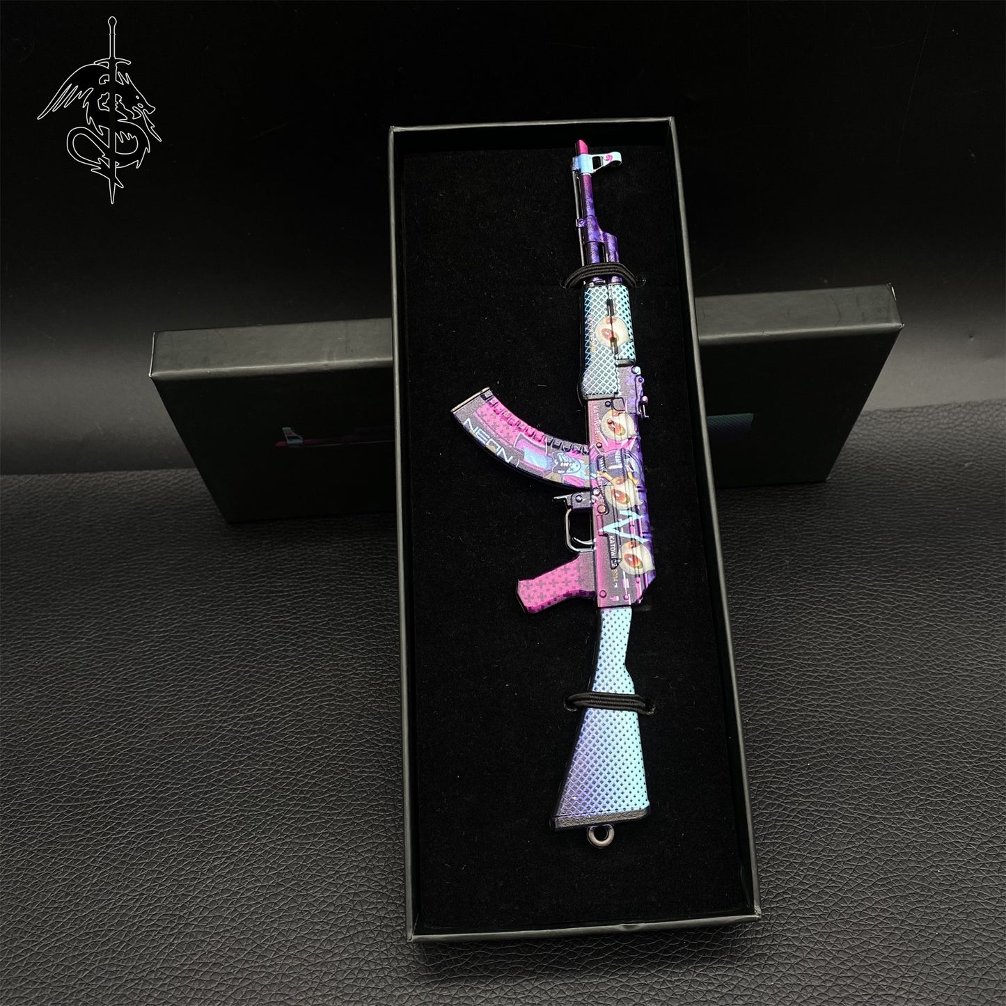 Neon Rider Skin Metal AK-47 Mini Gun Model
